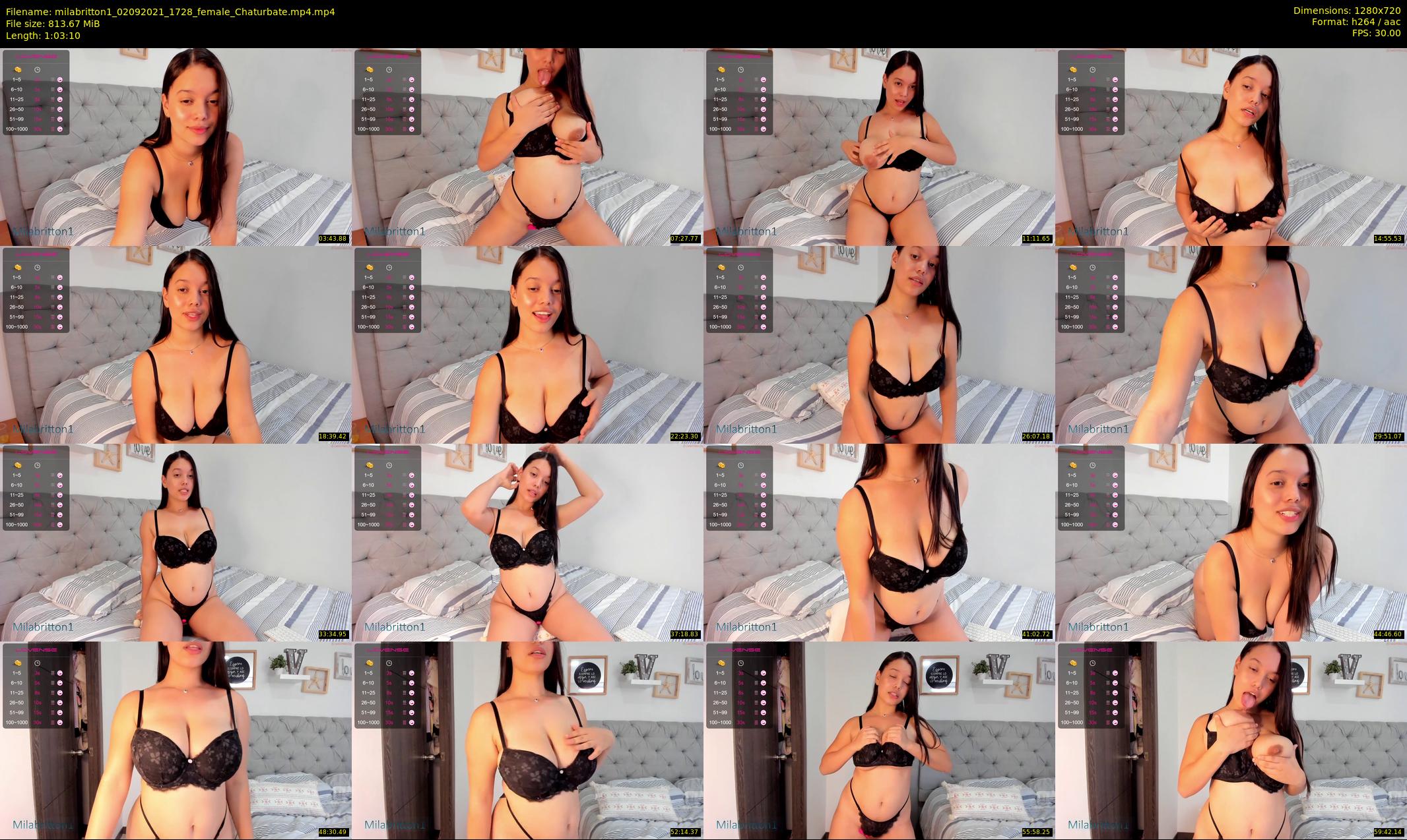 milabritton1 — 64 minute Chaturbate female cam show recording, 720p, Sep 2, 2021