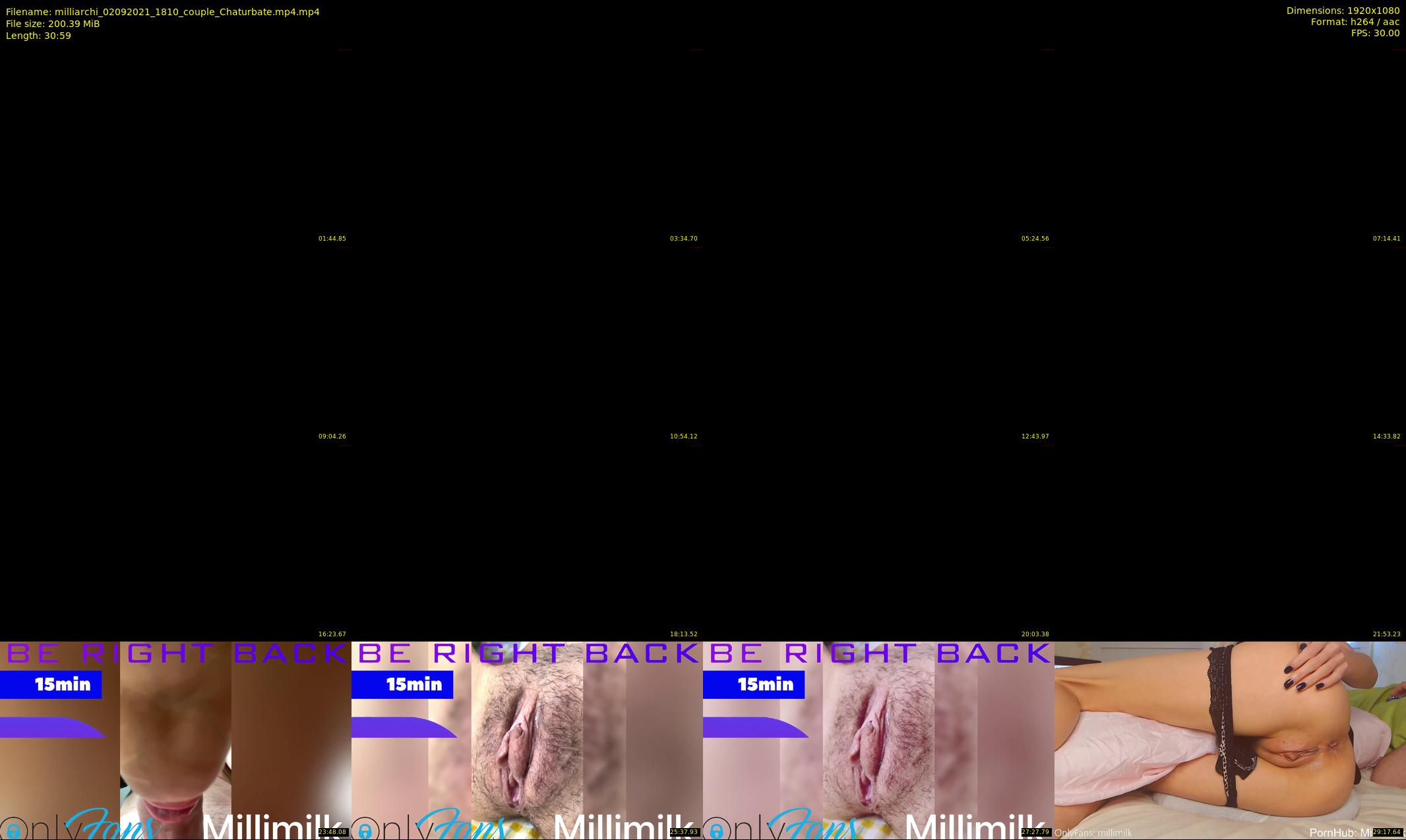 milliarchi — 31 minute Chaturbate couple cam show recording, 1080p, Sep 2, 2021