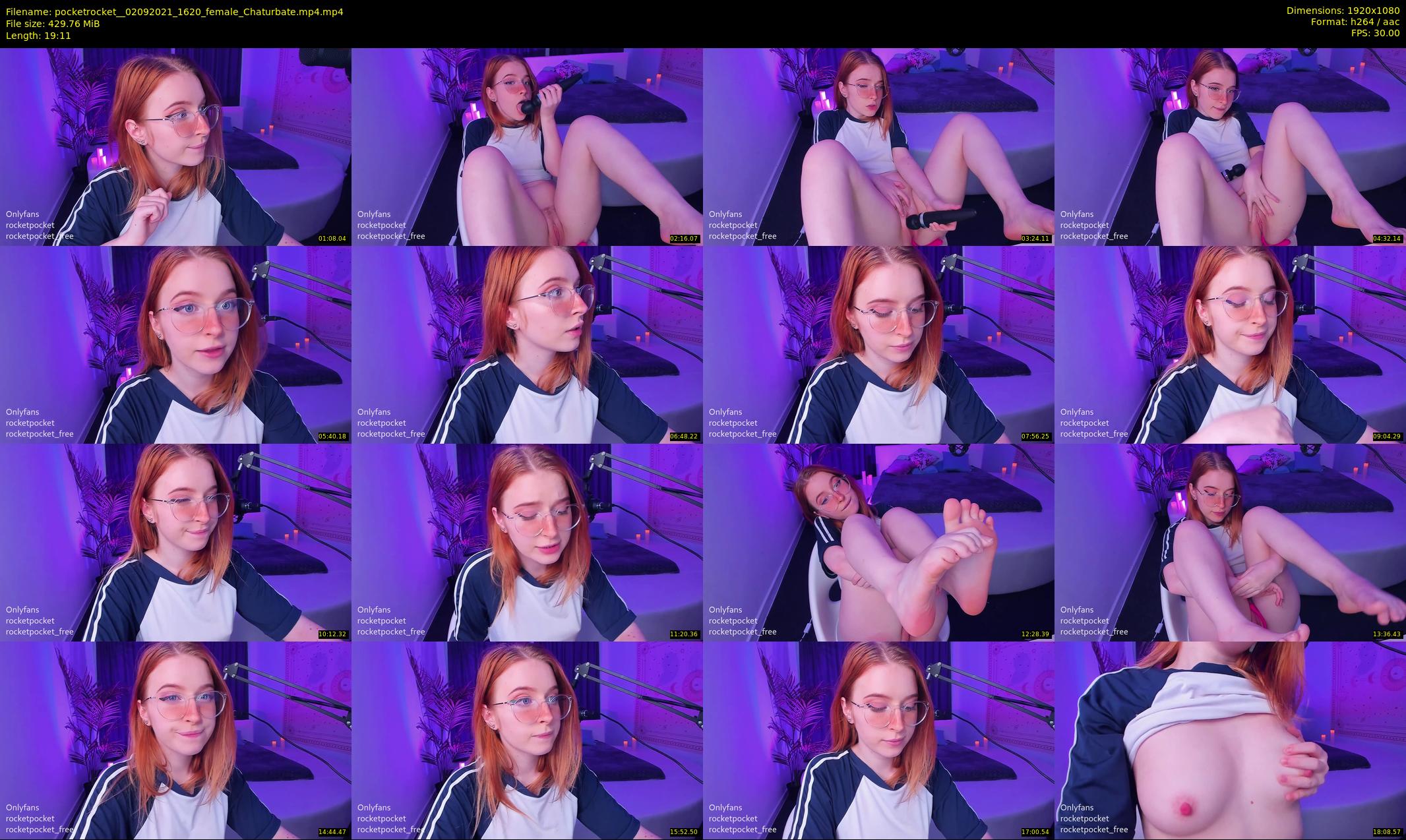 pocketrocket_ — 20 minute Chaturbate female cam show recording, 1080p, Sep 2, 2021