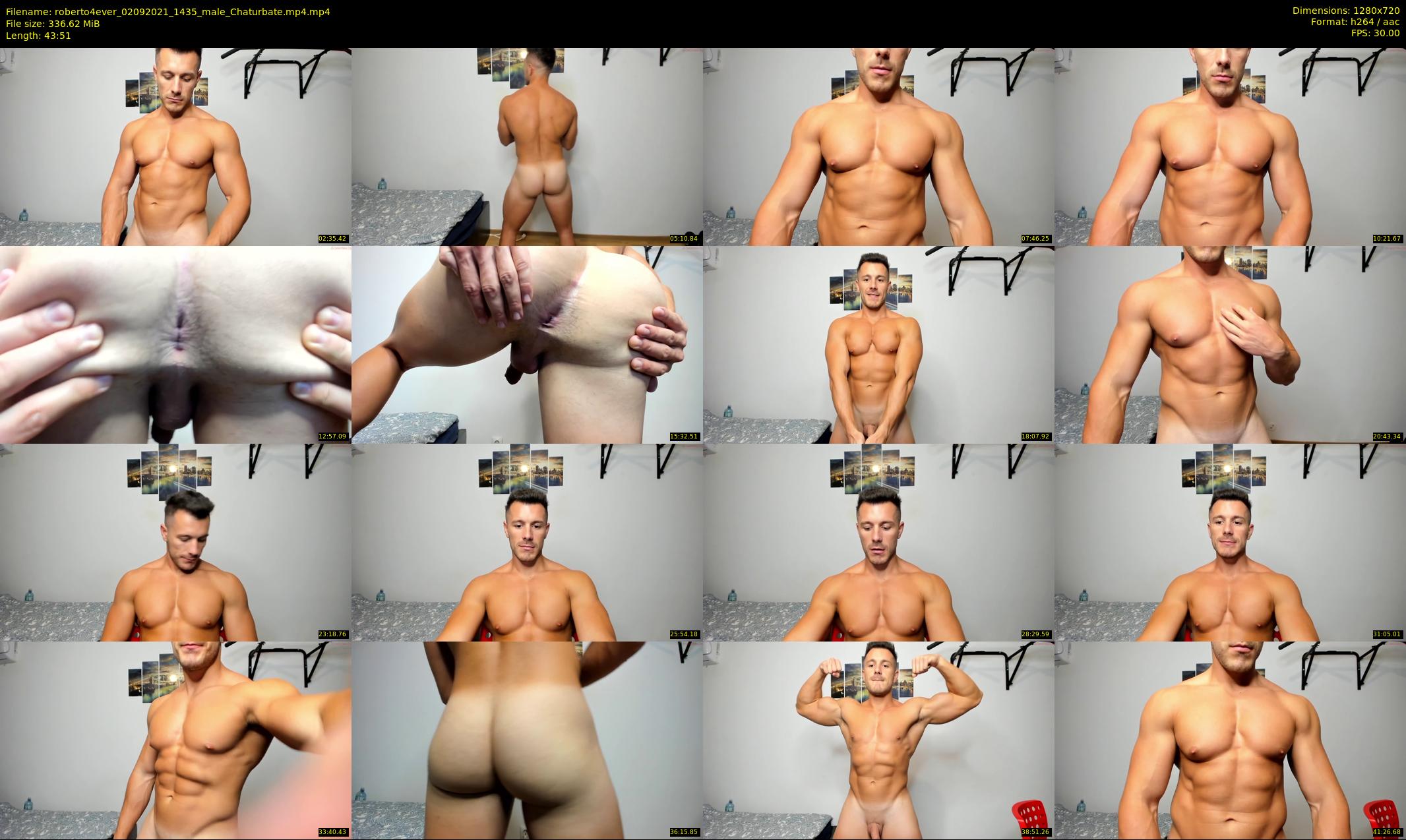 roberto4ever — 44 minute Chaturbate male cam show recording, 720p, Sep 2, 2021