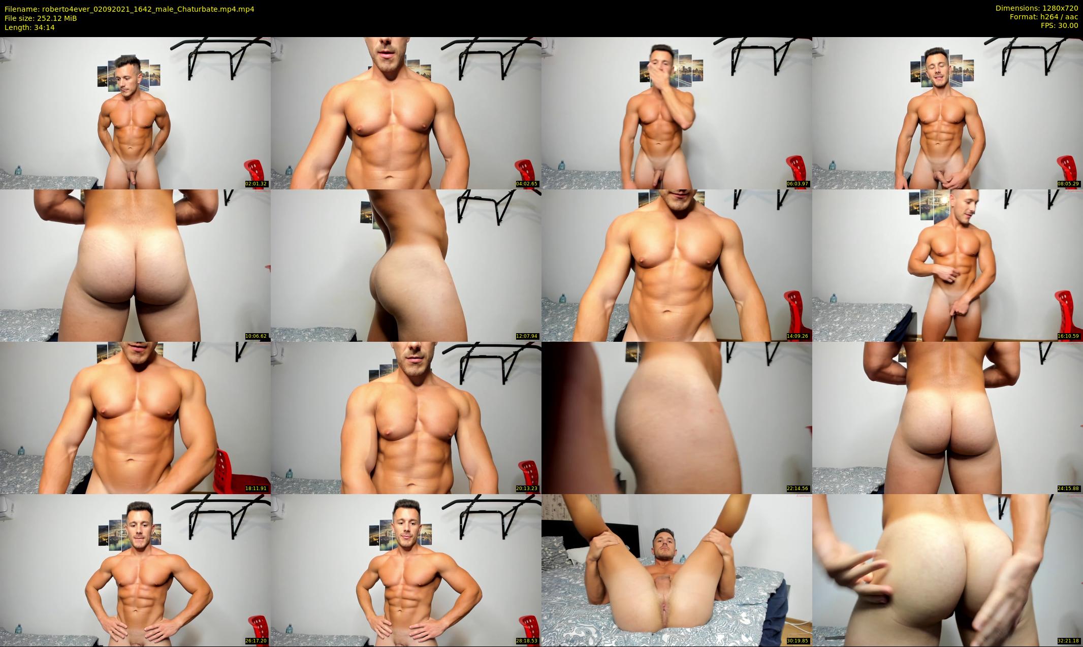 roberto4ever — 35 minute Chaturbate male cam show recording, 720p, Sep 2, 2021