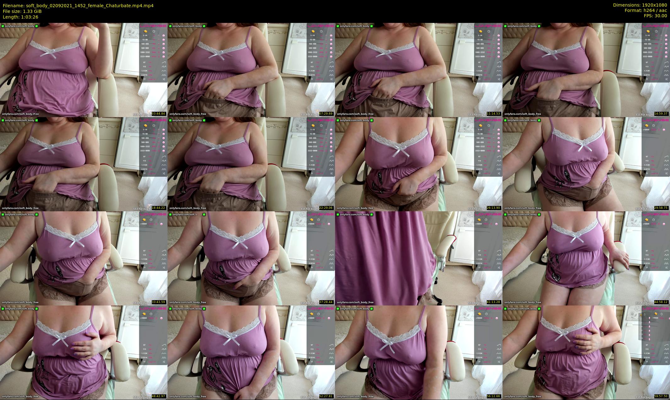 soft_body — 64 minute Chaturbate female cam show recording, 1080p, Sep 2, 2021