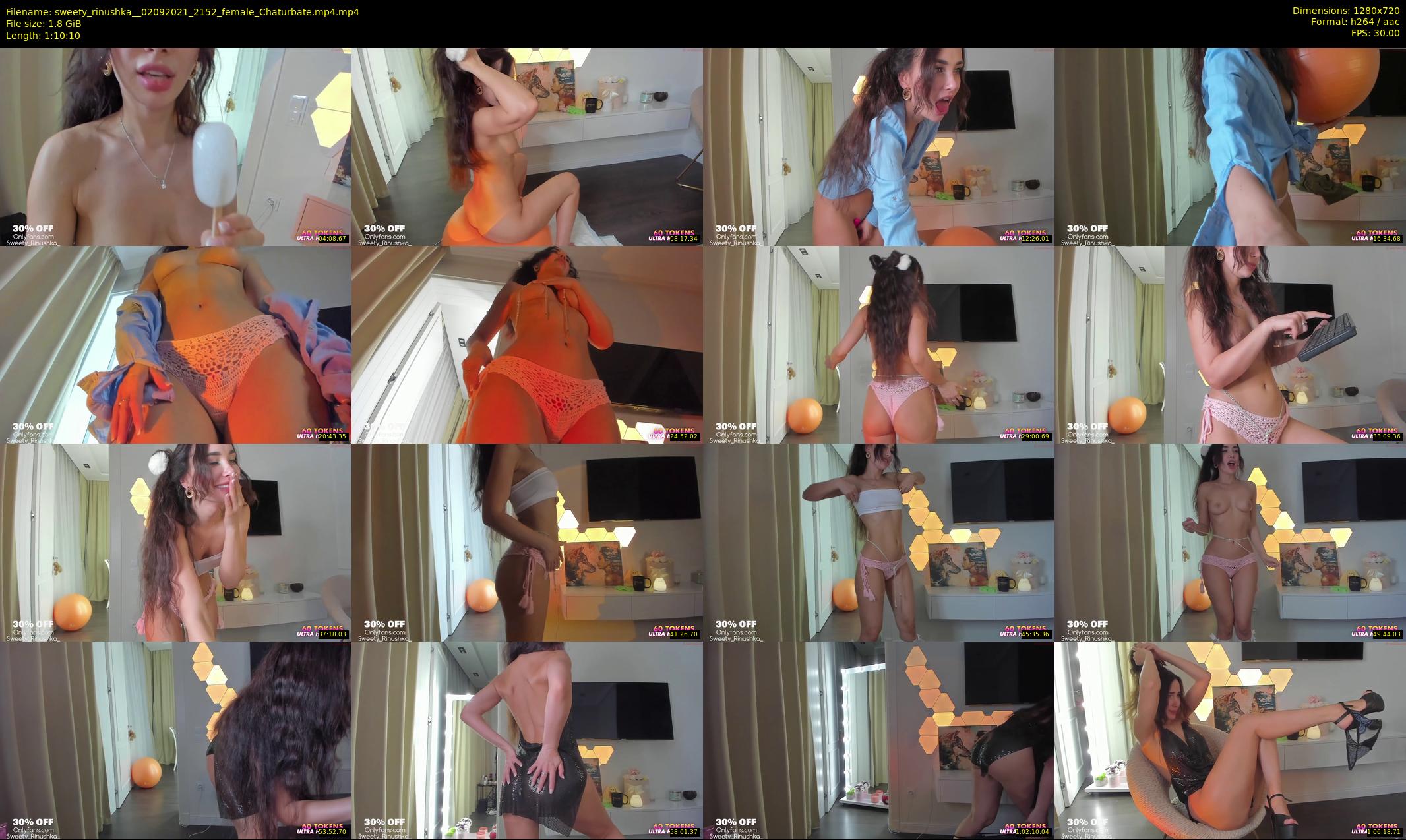 sweety_rinushka_ — 71 minute Chaturbate female cam show recording, 720p, Sep 2, 2021