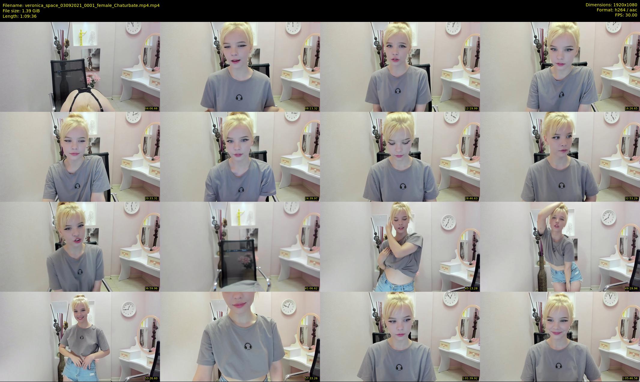 veronica_space — 70 minute Chaturbate female cam show recording, 1080p, Sep 3, 2021