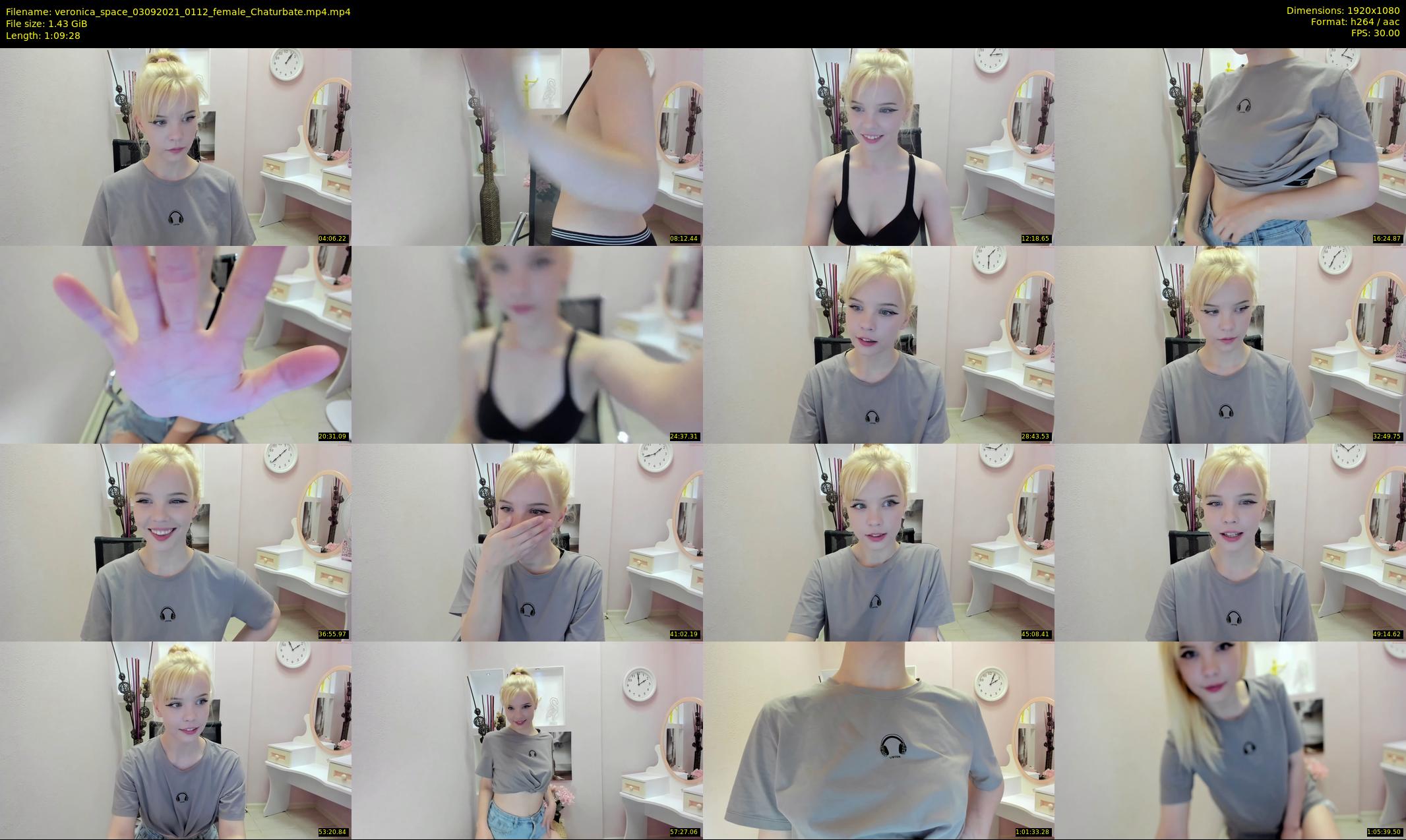veronica_space — 70 minute Chaturbate female cam show recording, 1080p, Sep 3, 2021