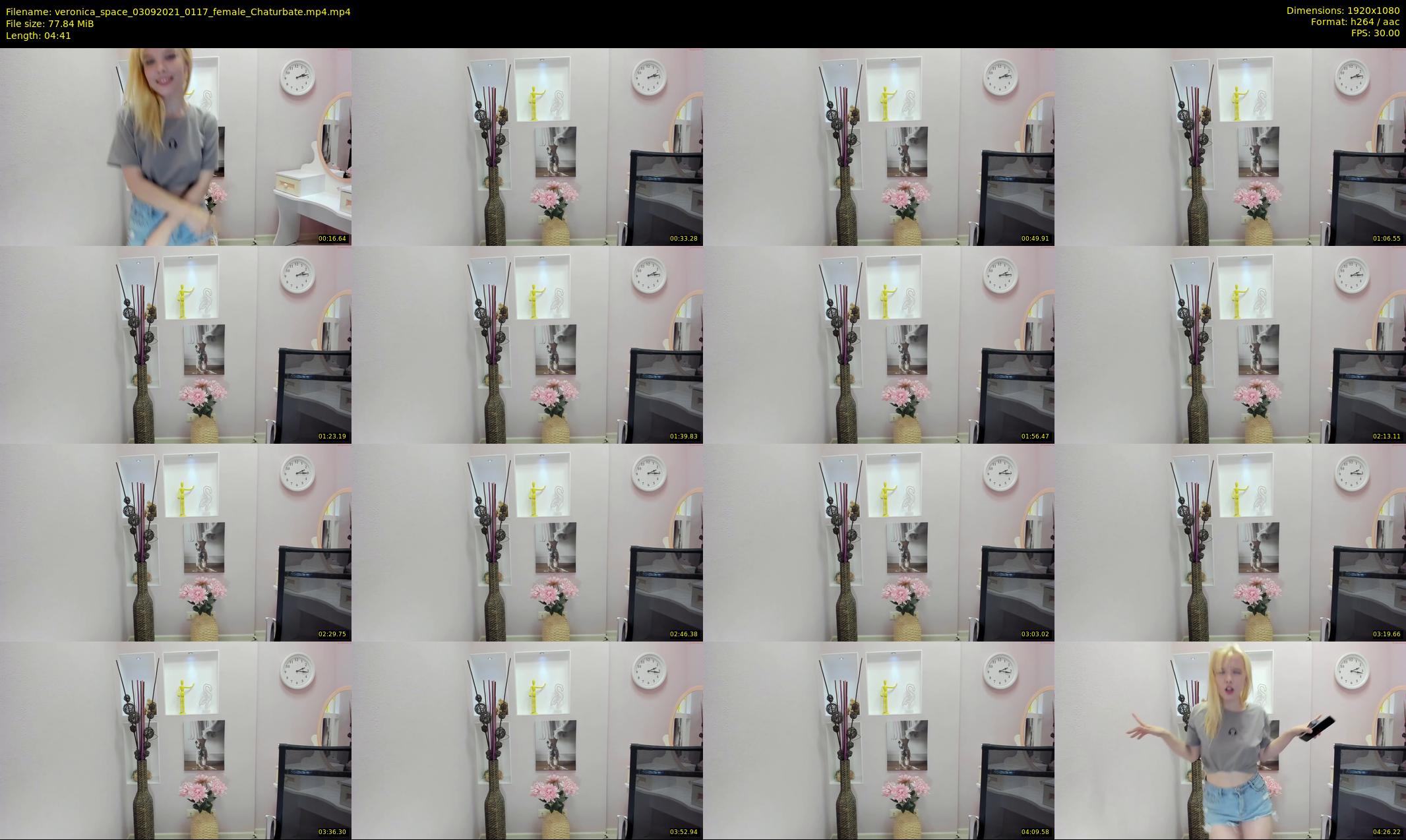 veronica_space — 5 minute Chaturbate female cam show recording, 1080p, Sep 3, 2021