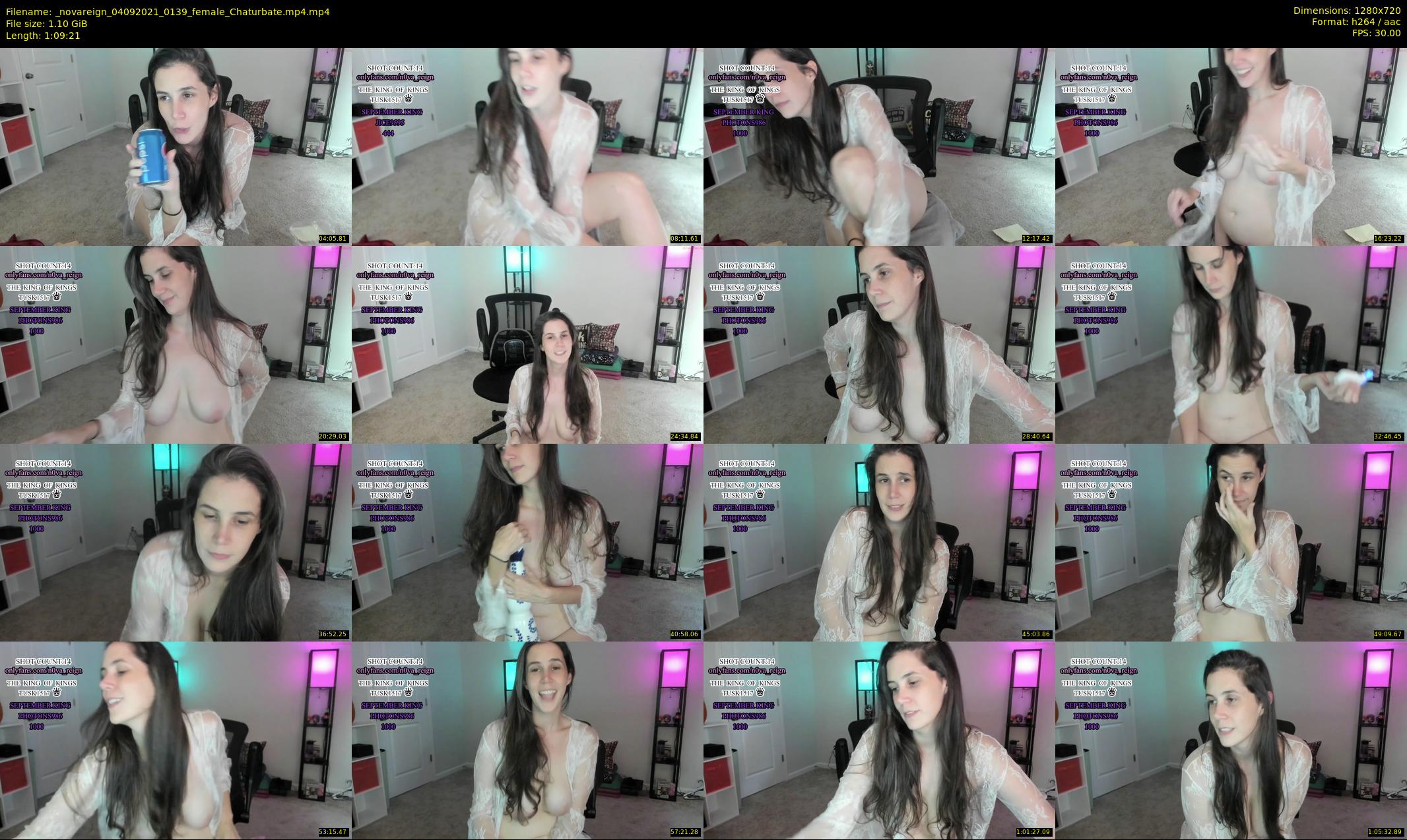 _novareign — 70 minute Chaturbate female cam show recording, 720p, Sep 4, 2021
