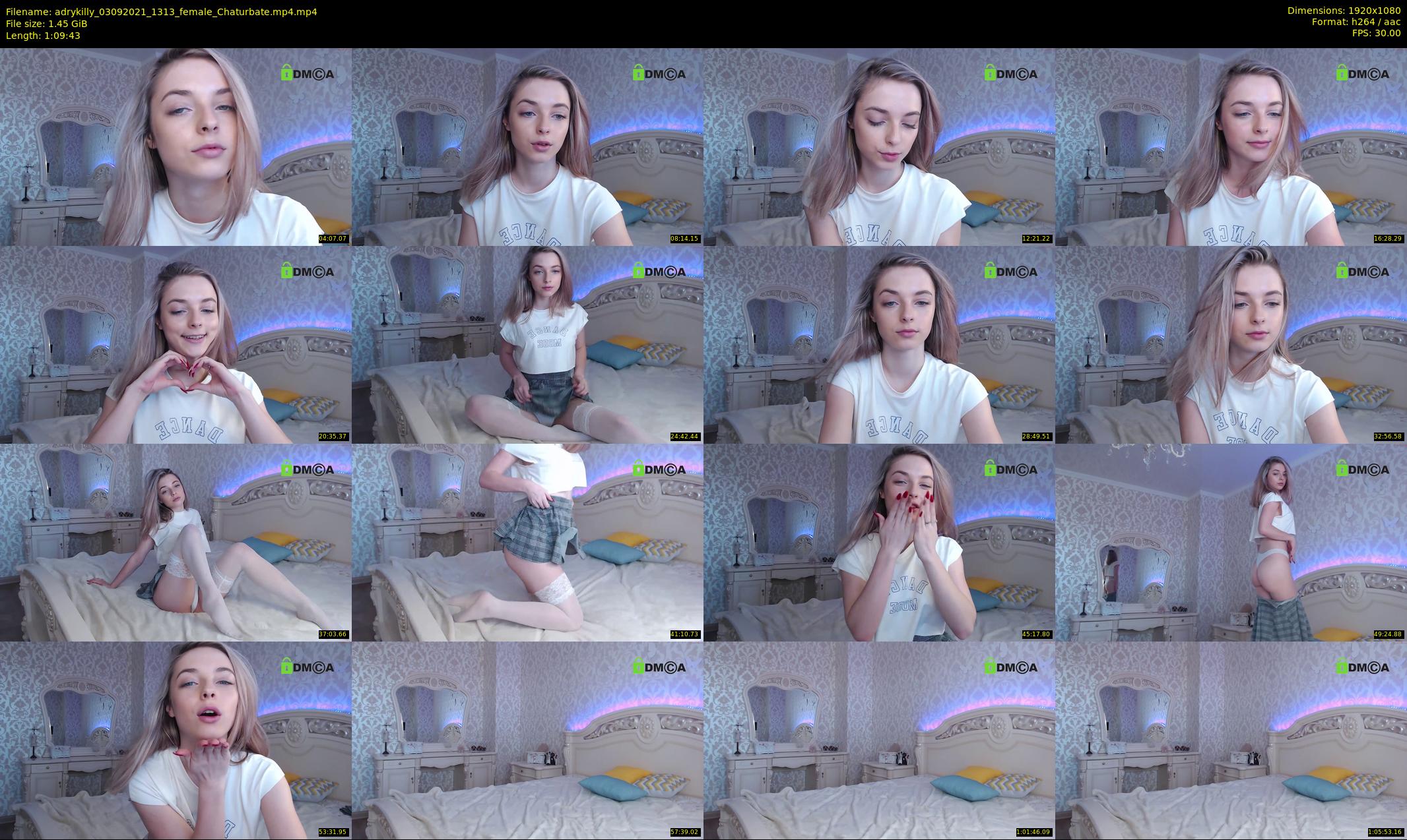 adrykilly — 70 minute Chaturbate female cam show recording, 1080p, Sep 3, 2021