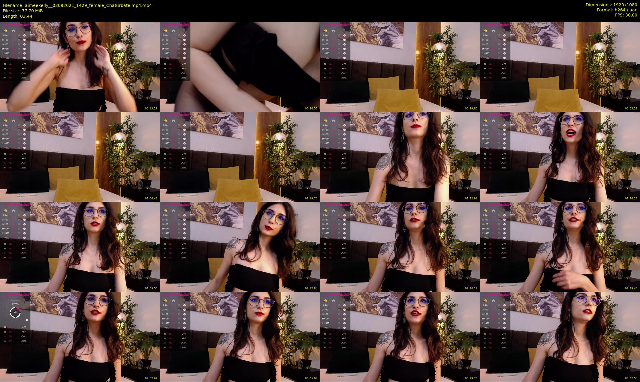 aimeekelly_ — 4 minute Chaturbate female cam show recording, 1080p, Sep 3, 2021