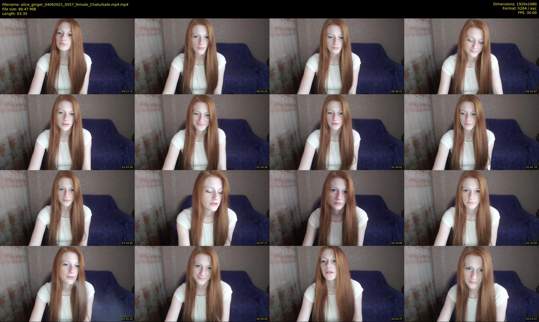 alice_ginger — 4 minute Chaturbate female cam show recording, 1080p, Sep 4, 2021