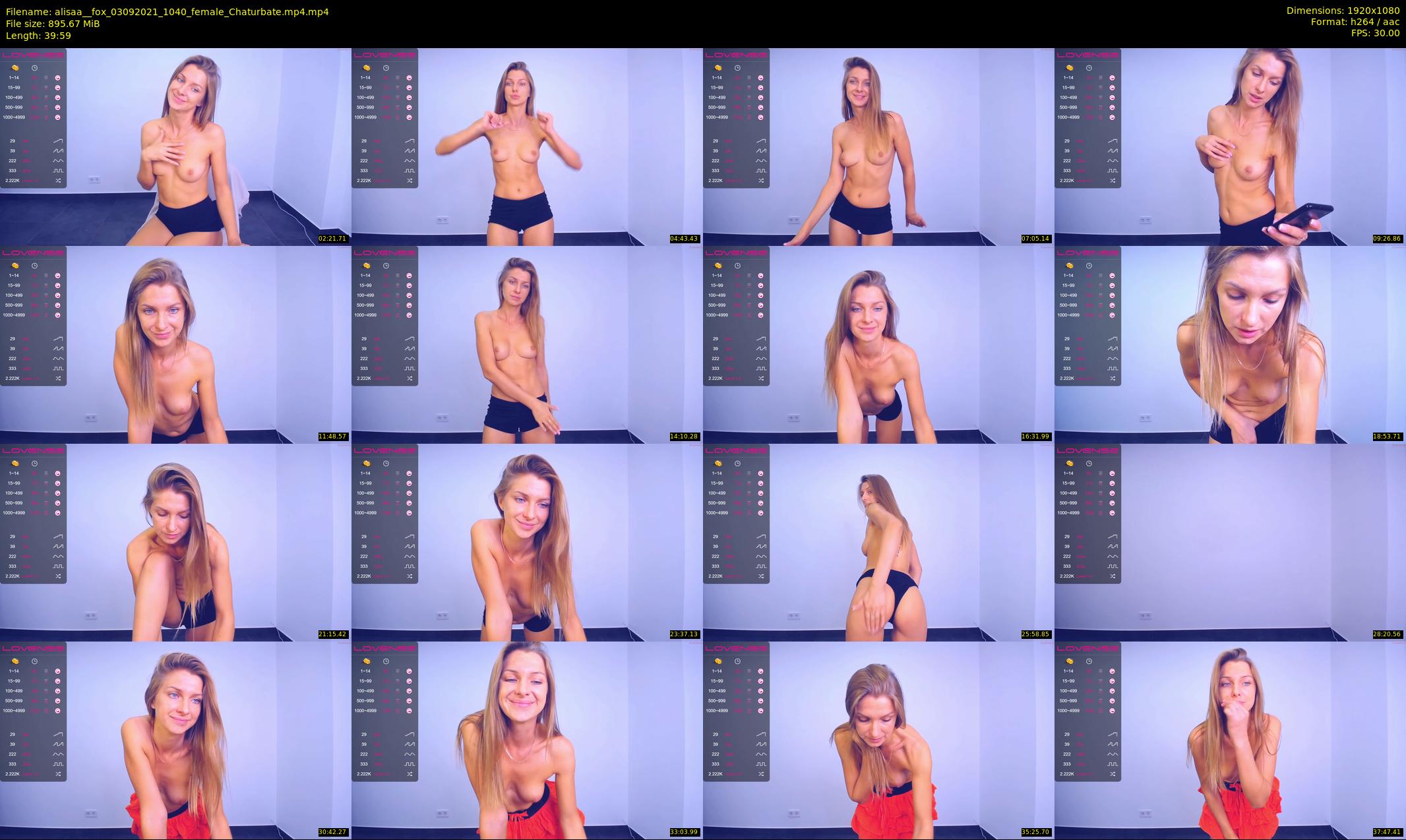 alisaa__fox — 40 minute Chaturbate female cam show recording, 1080p, Sep 3, 2021