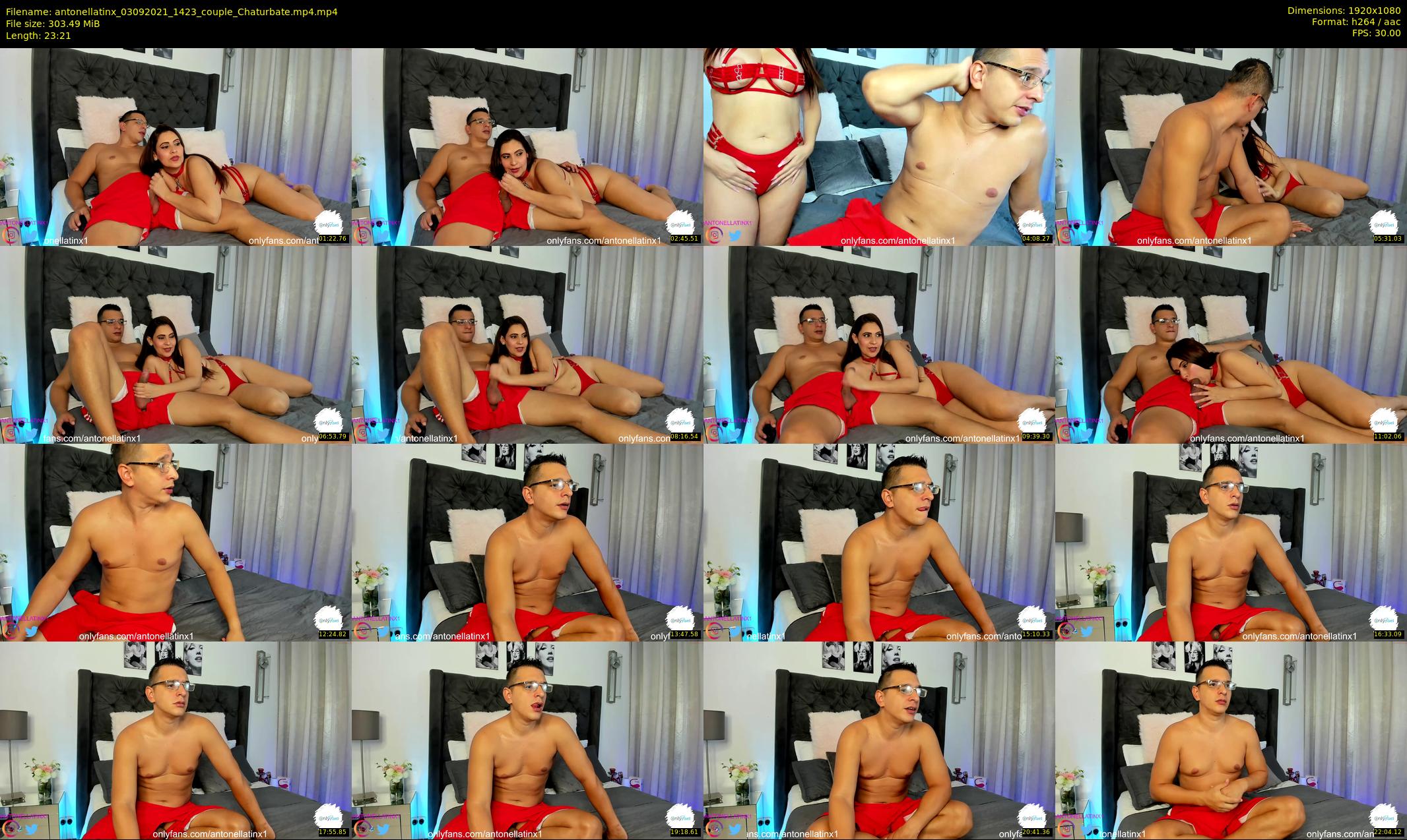 antonellatinx — 24 minute Chaturbate couple cam show recording, 1080p, Sep 3, 2021