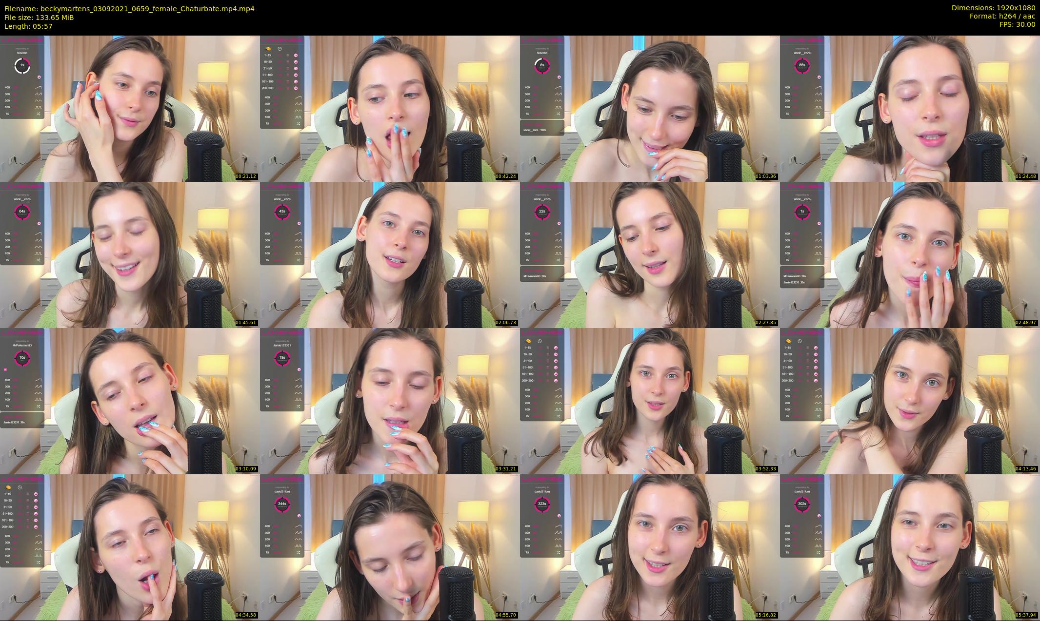 beckymartens — 6 minute Chaturbate female cam show recording, 1080p, Sep 3, 2021