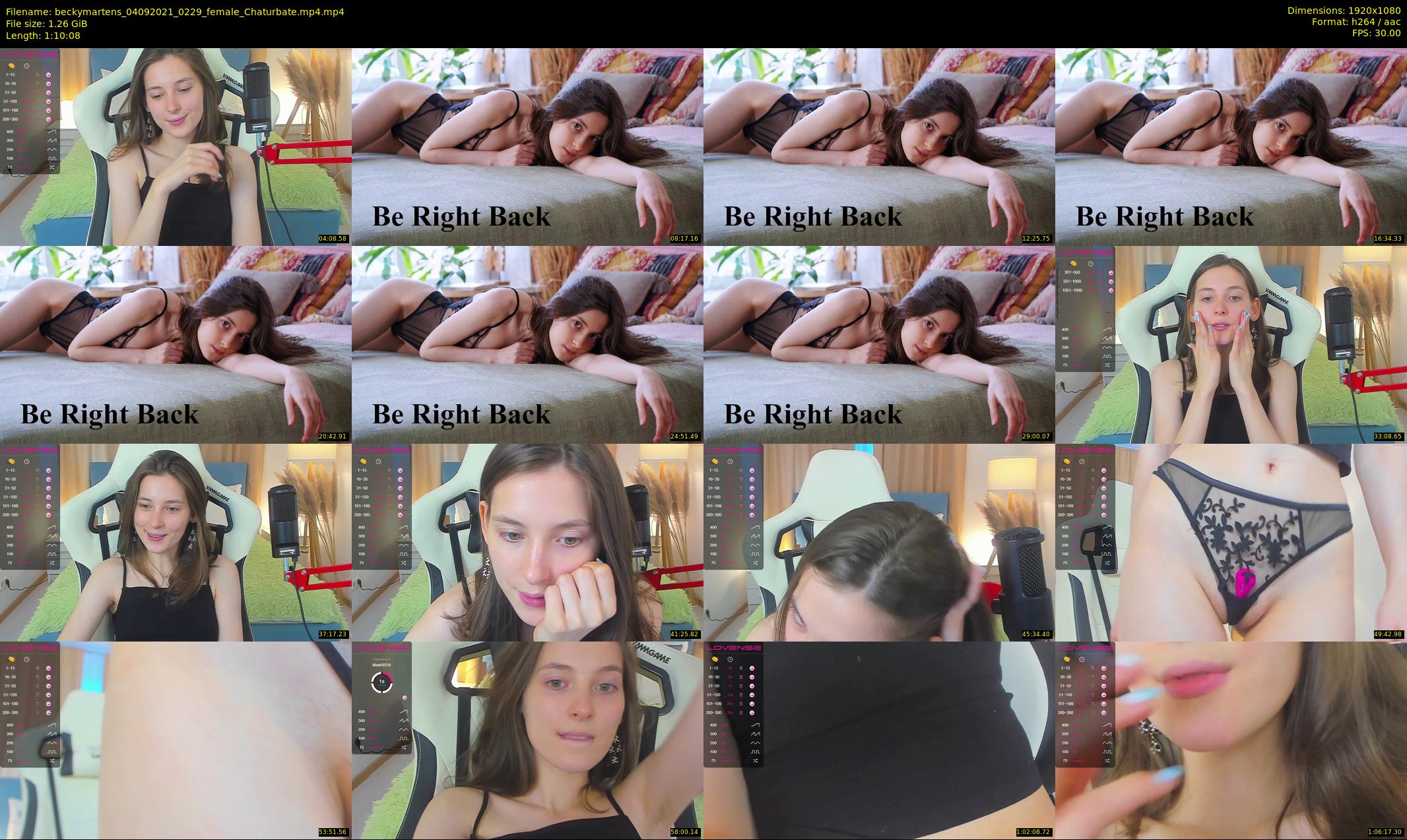 beckymartens — 71 minute Chaturbate female cam show recording, 1080p, Sep 4, 2021