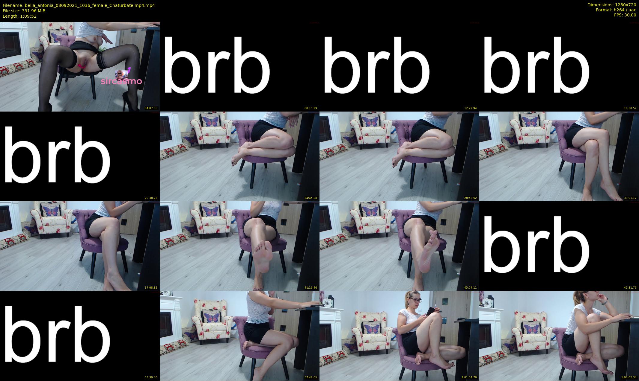 bella_antonia — 70 minute Chaturbate female cam show recording, 720p, Sep 3, 2021