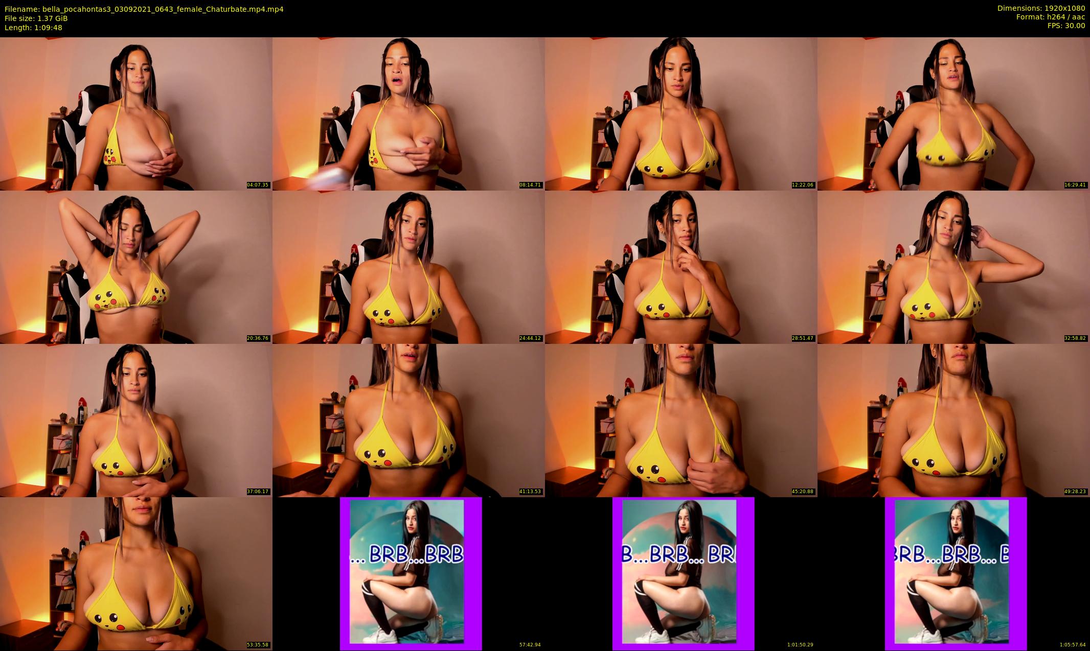bella_pocahontas3 — 70 minute Chaturbate female cam show recording, 1080p, Sep 3, 2021