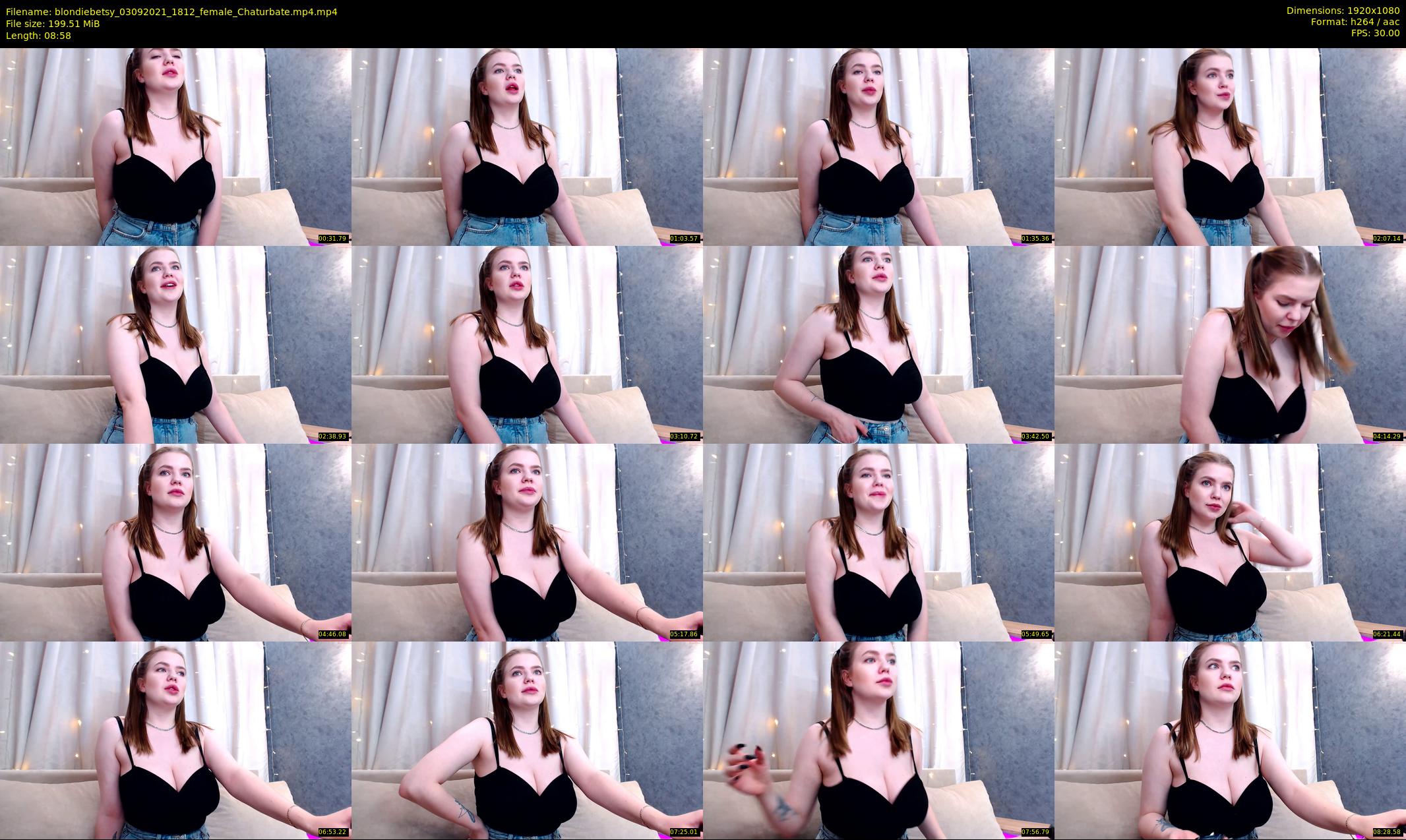 blondiebetsy — 9 minute Chaturbate female cam show recording, 1080p, Sep 3, 2021