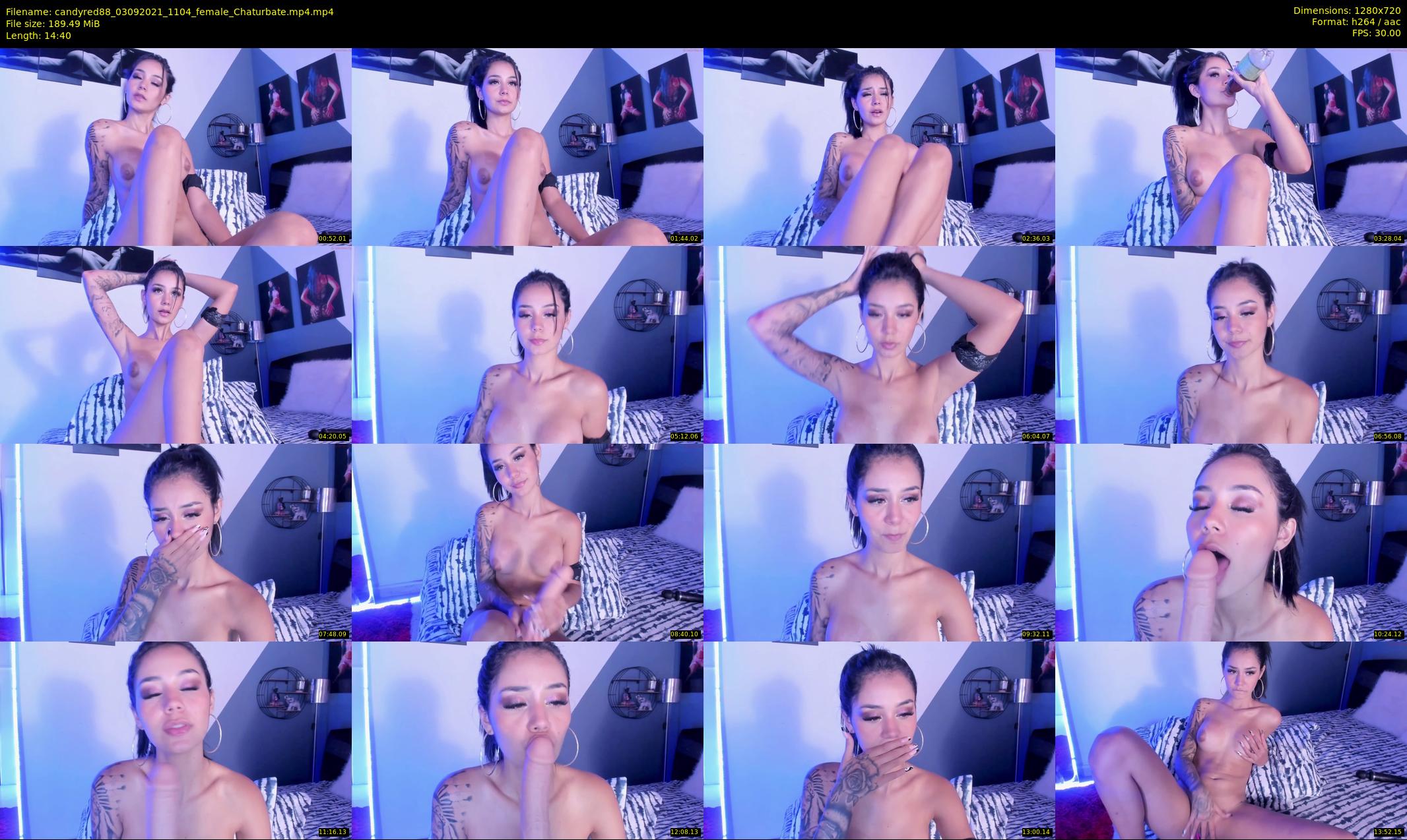 candyred88 — 15 minute Chaturbate female cam show recording, 720p, Sep 3, 2021