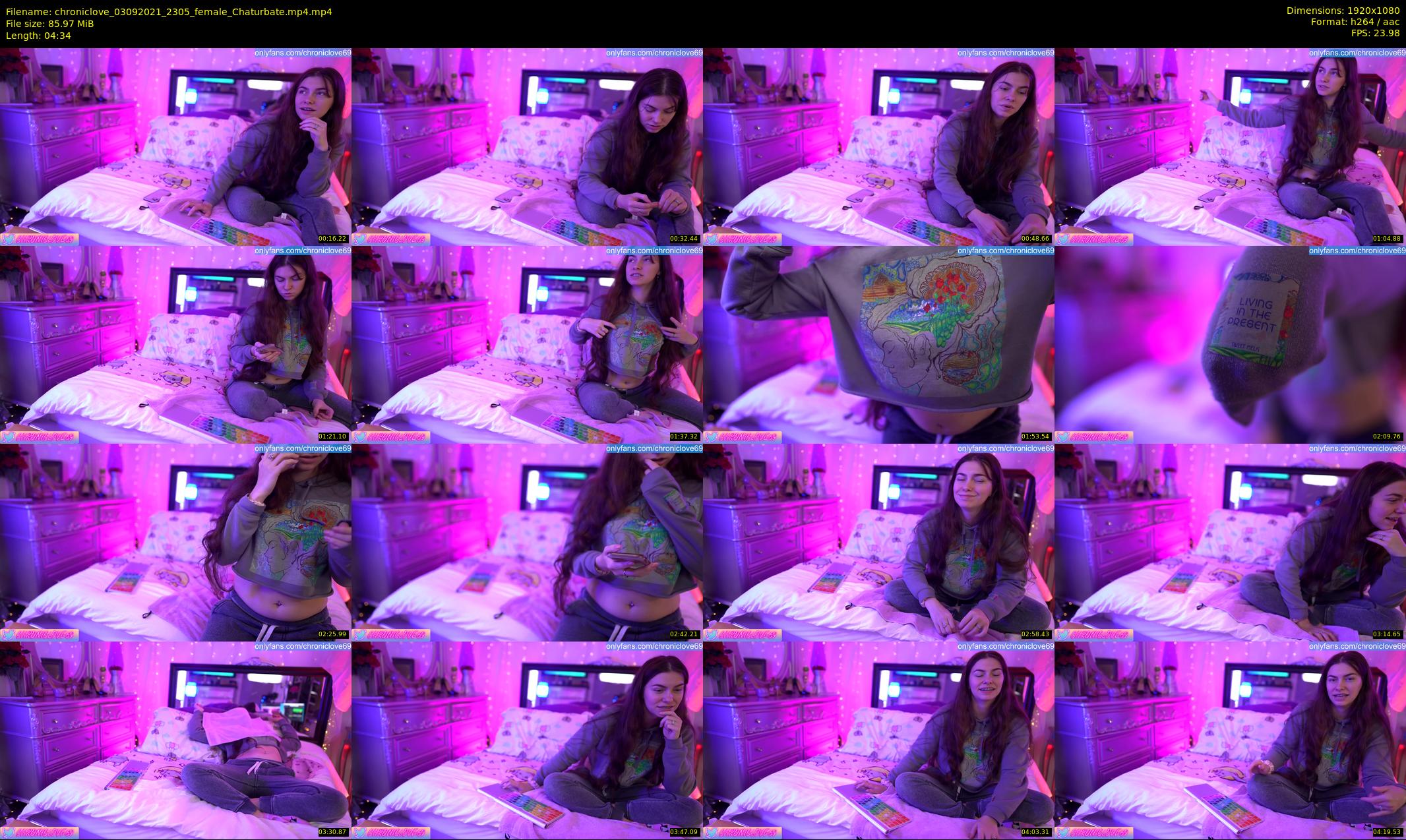 chroniclove — 5 minute Chaturbate female cam show recording, 1080p, Sep 3, 2021