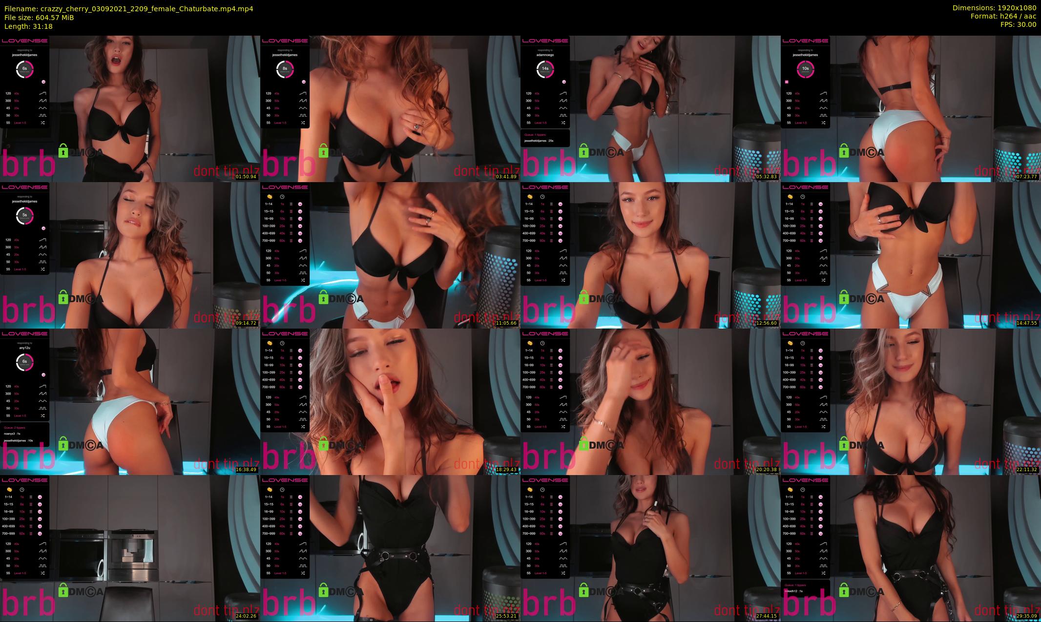 crazzy_cherry — 32 minute Chaturbate female cam show recording, 1080p, Sep 3, 2021