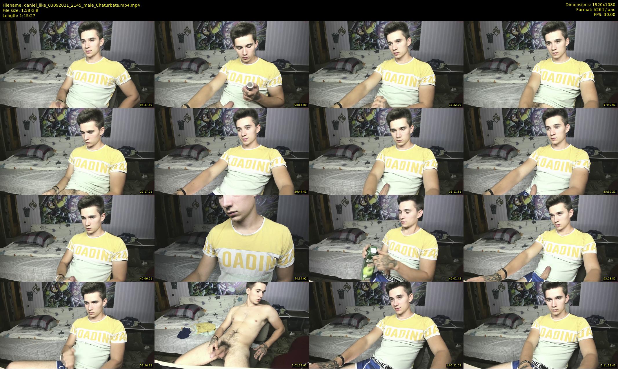 daniel_like — 76 minute Chaturbate male cam show recording, 1080p, Sep 3, 2021