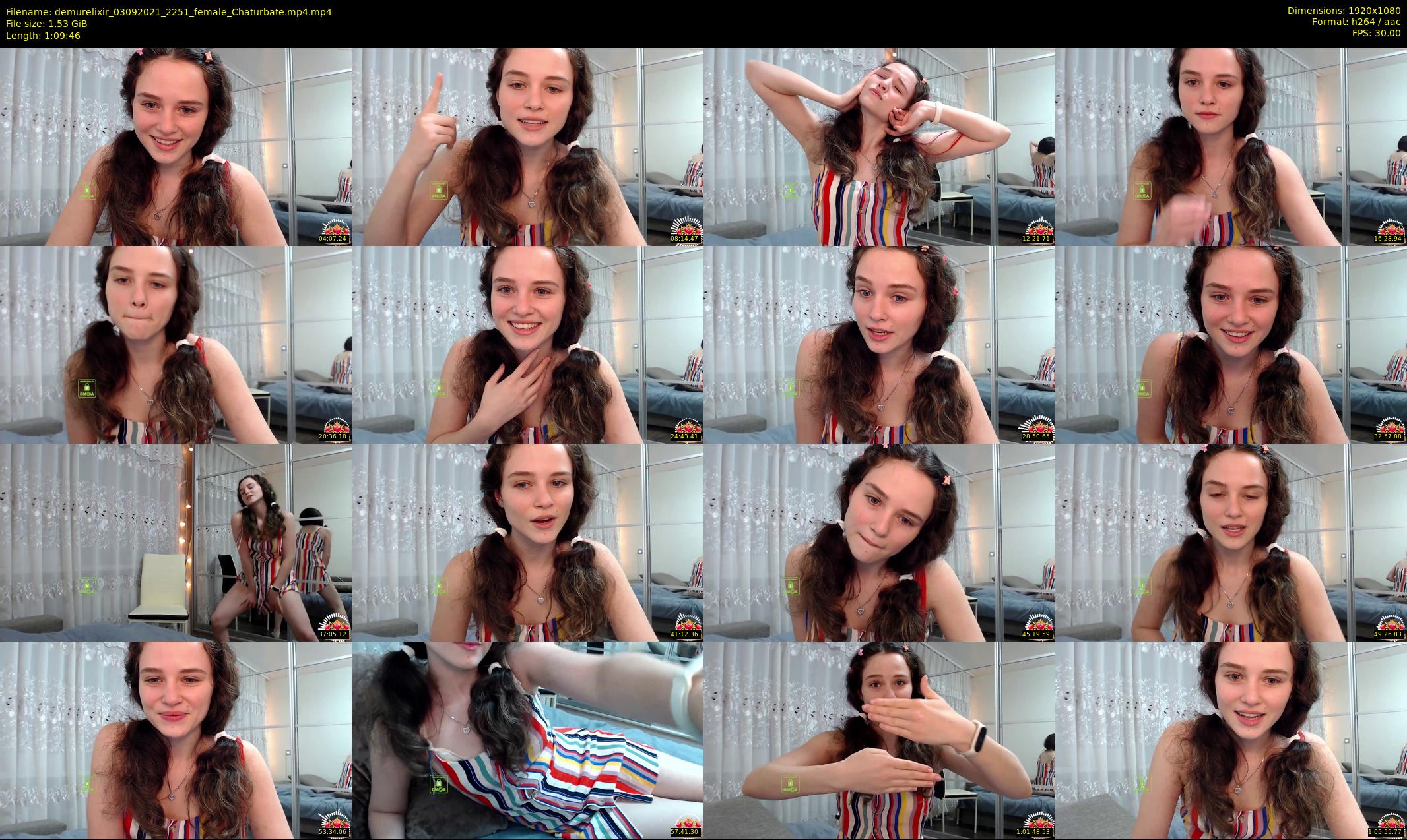 demurelixir — 70 minute Chaturbate female cam show recording, 1080p, Sep 3, 2021