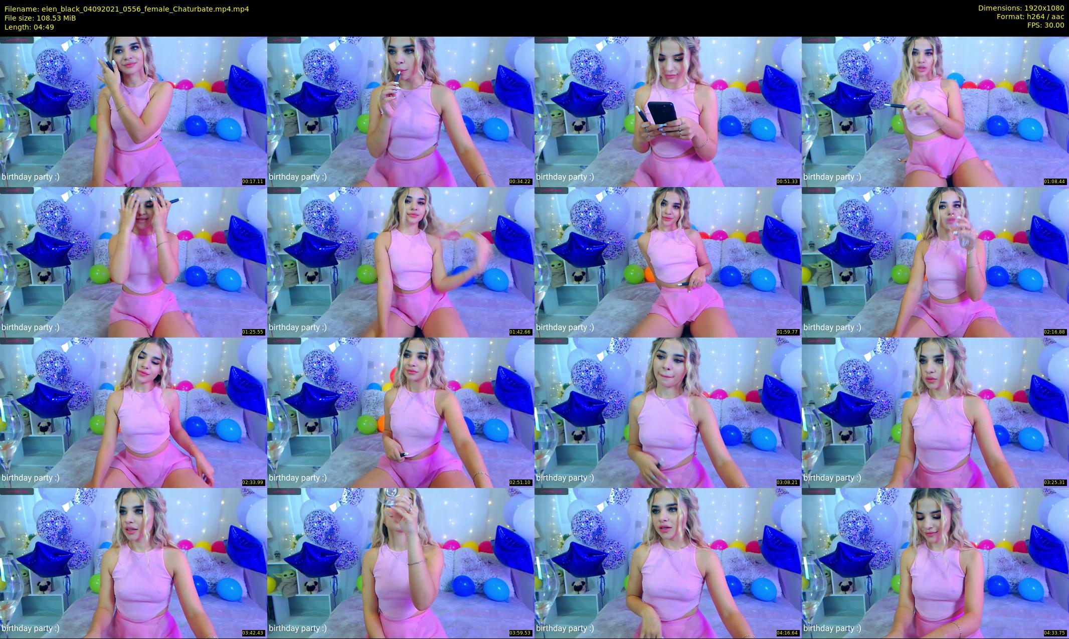 elen_black — 5 minute Chaturbate female cam show recording, 1080p, Sep 4, 2021