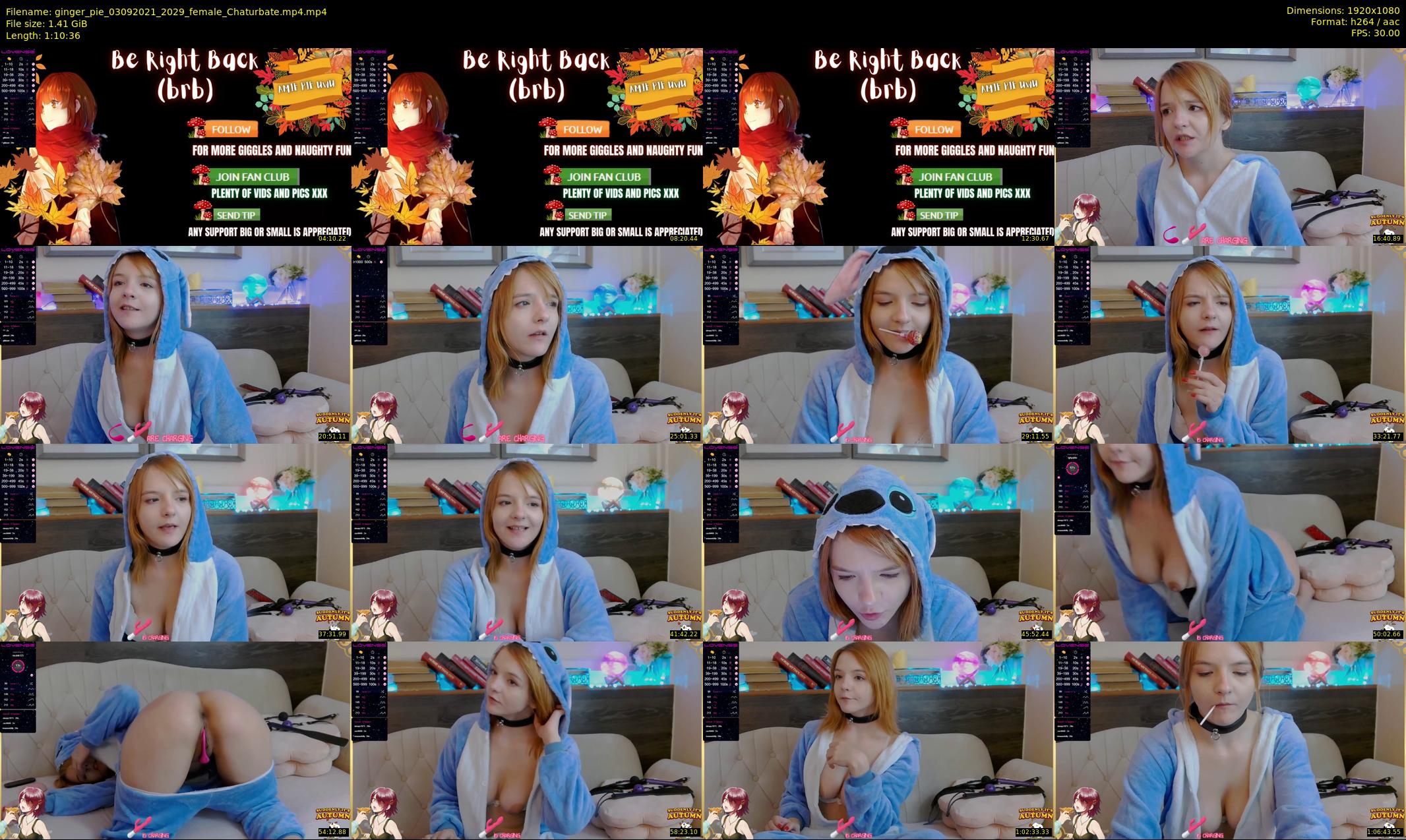 ginger_pie — 71 minute Chaturbate female cam show recording, 1080p, Sep 3, 2021