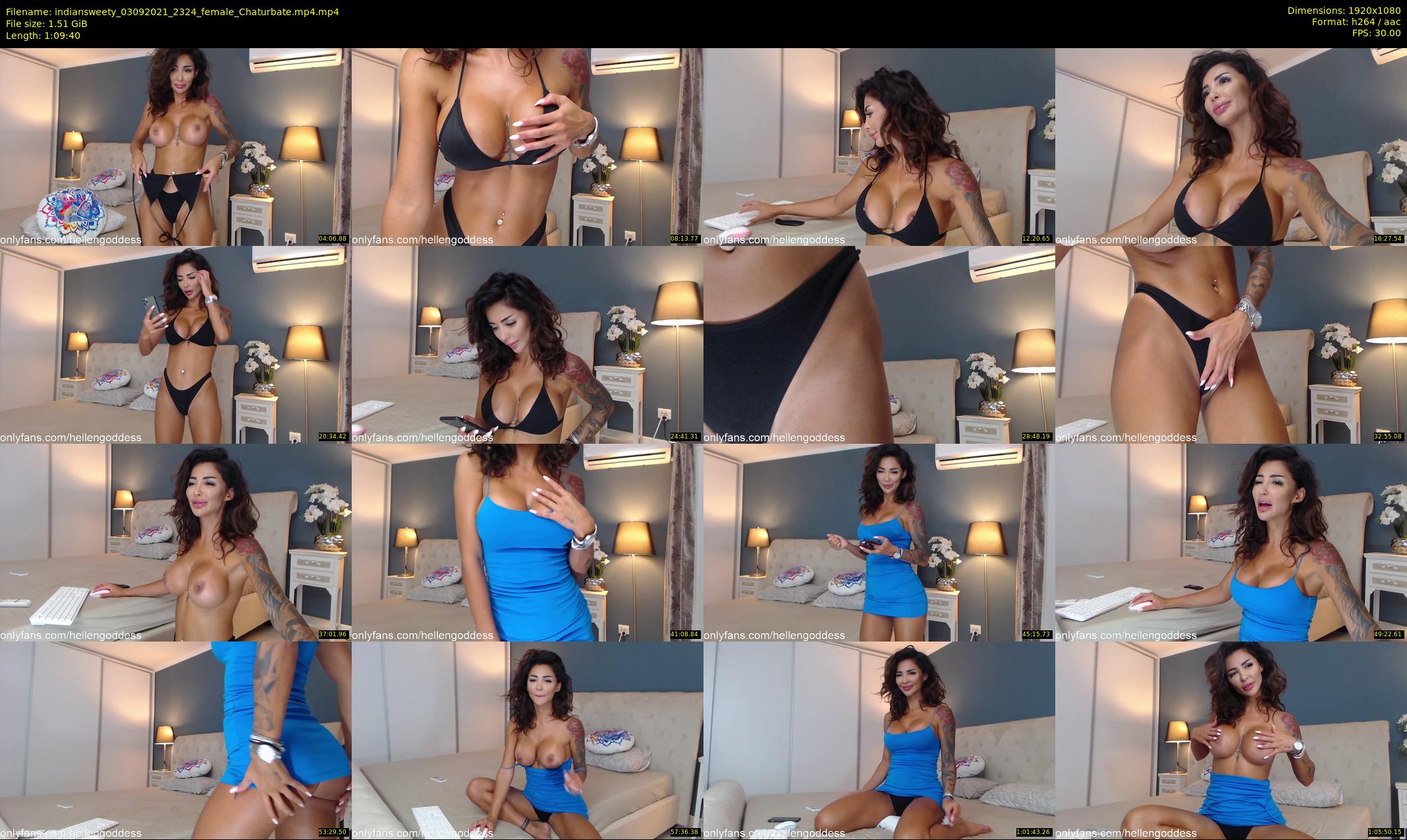 indiansweety — 70 minute Chaturbate female cam show recording, 1080p, Sep 3, 2021