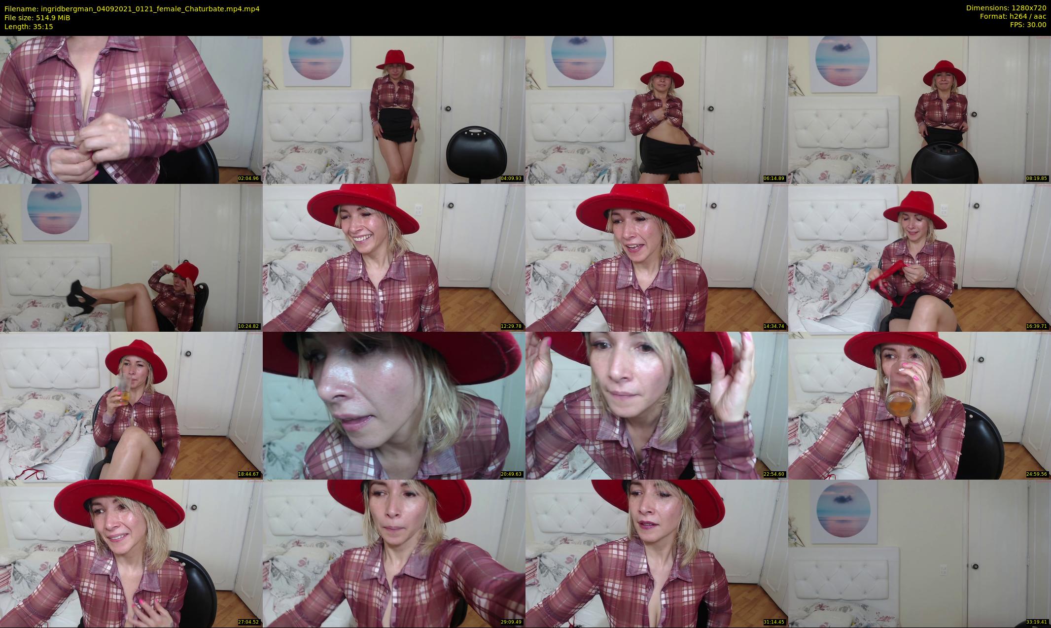 ingridbergman — 36 minute Chaturbate female cam show recording, 720p, Sep 4, 2021