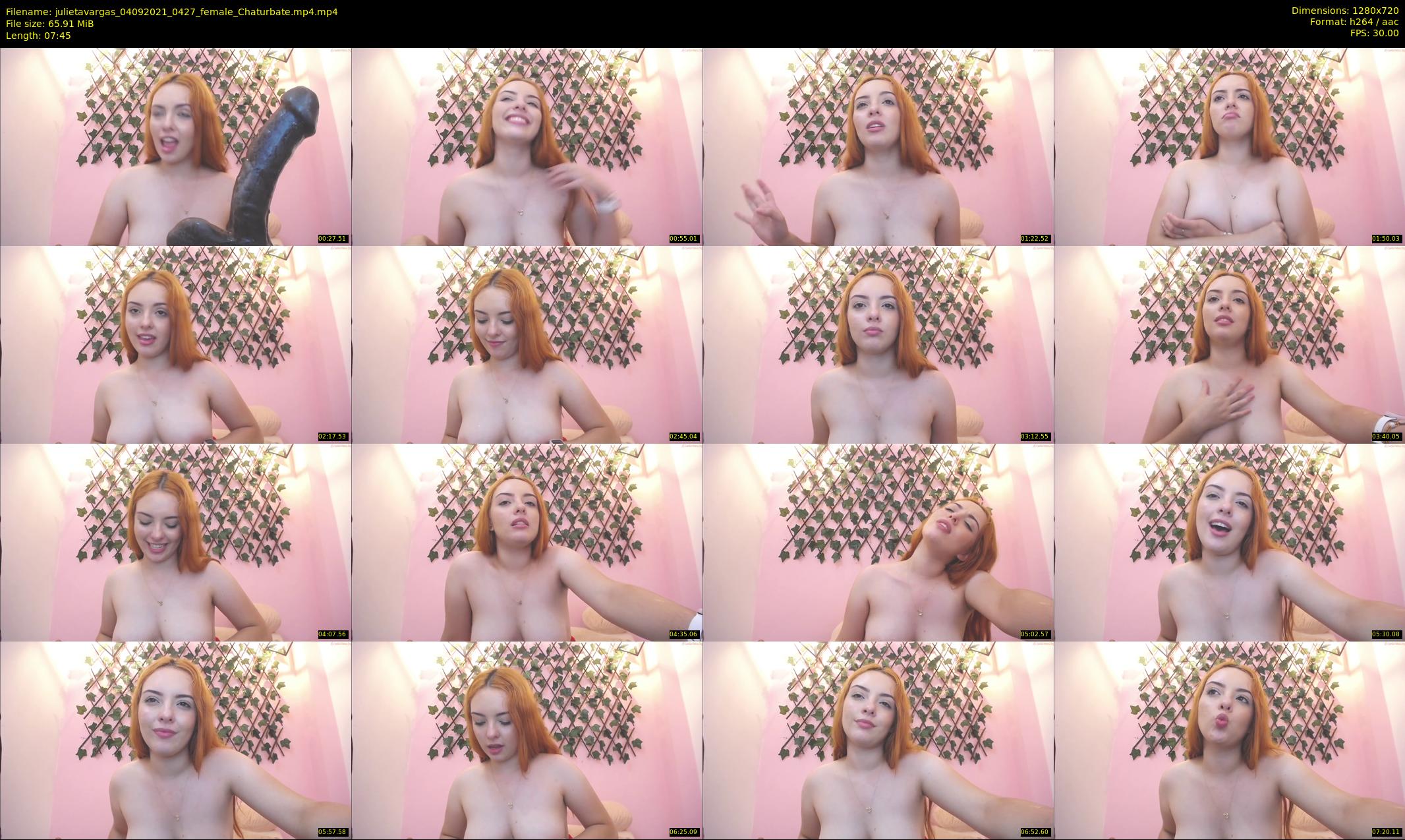 julietavargas — 8 minute Chaturbate female cam show recording, 720p, Sep 4, 2021