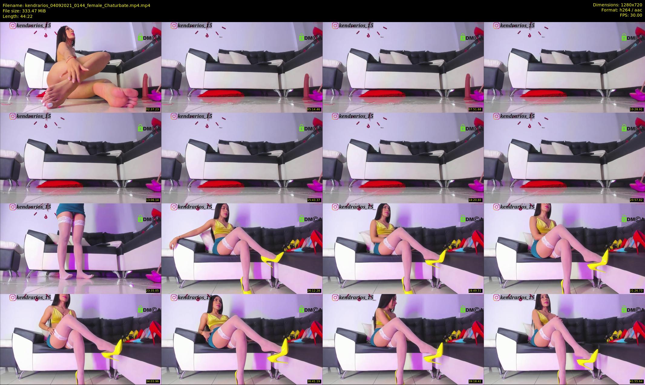 kendrarios — 45 minute Chaturbate female cam show recording, 720p, Sep 4, 2021