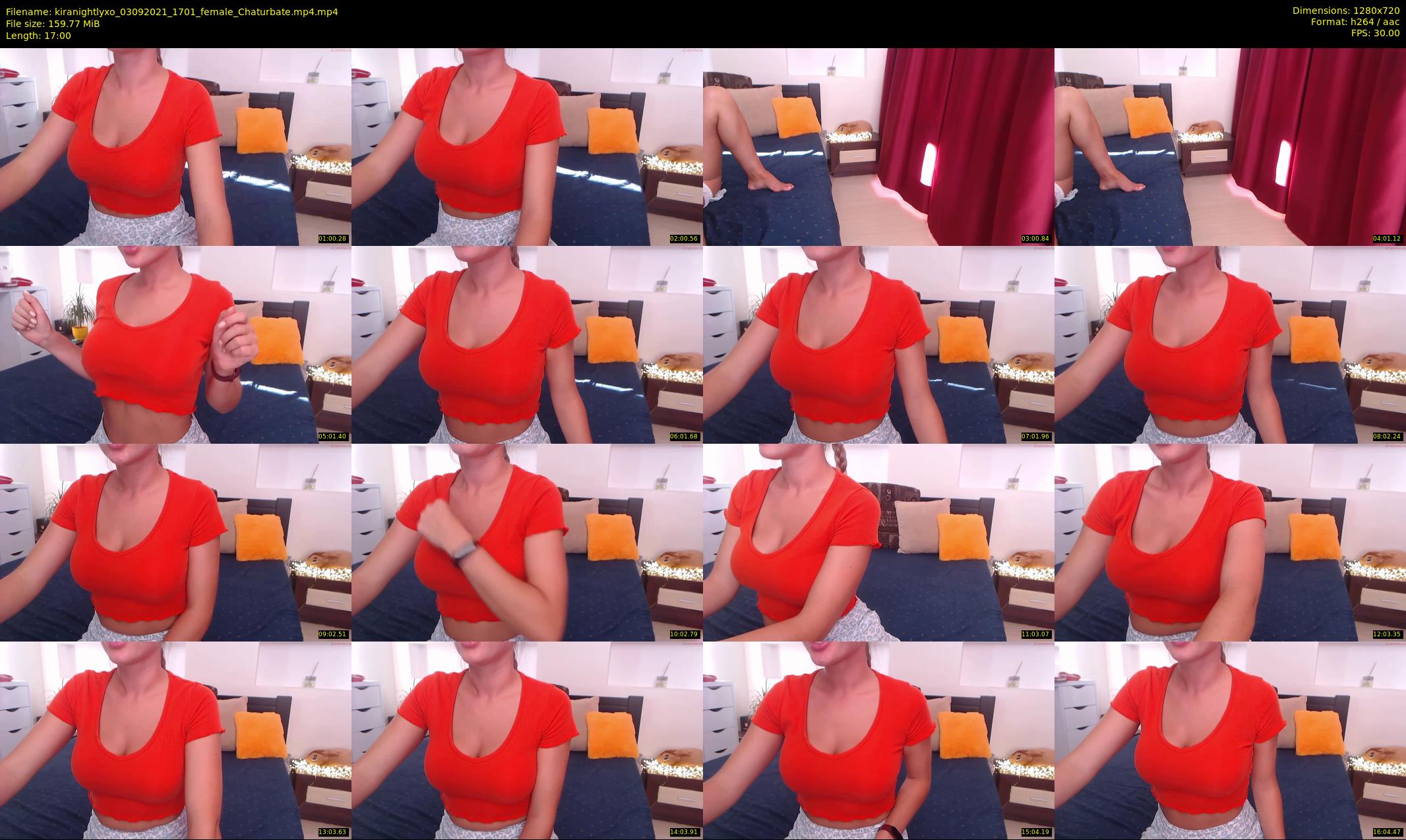 kiranightlyxo — 17 minute Chaturbate female cam show recording, 720p, Sep 3, 2021