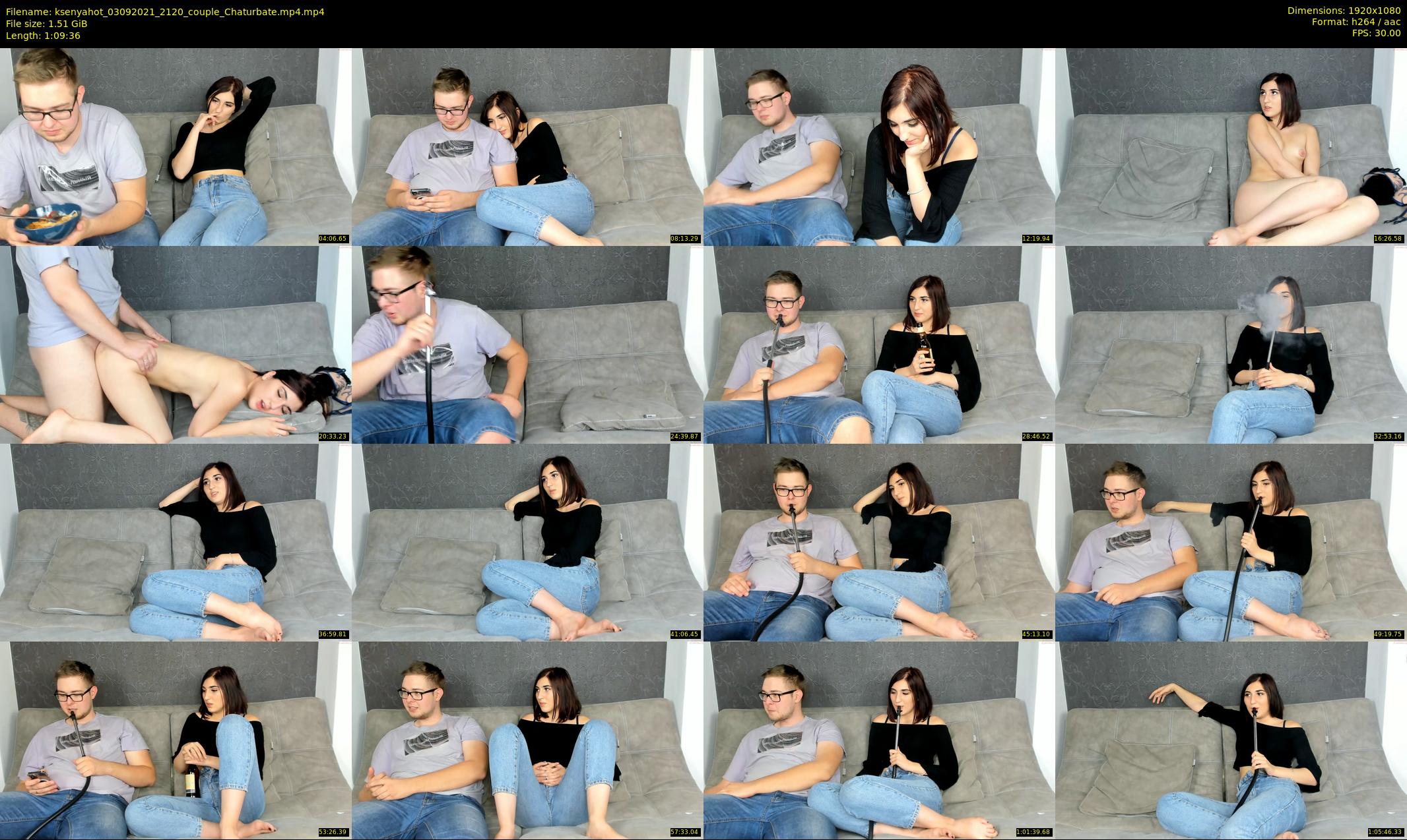 ksenyahot — 70 minute Chaturbate couple cam show recording, 1080p, Sep 3, 2021