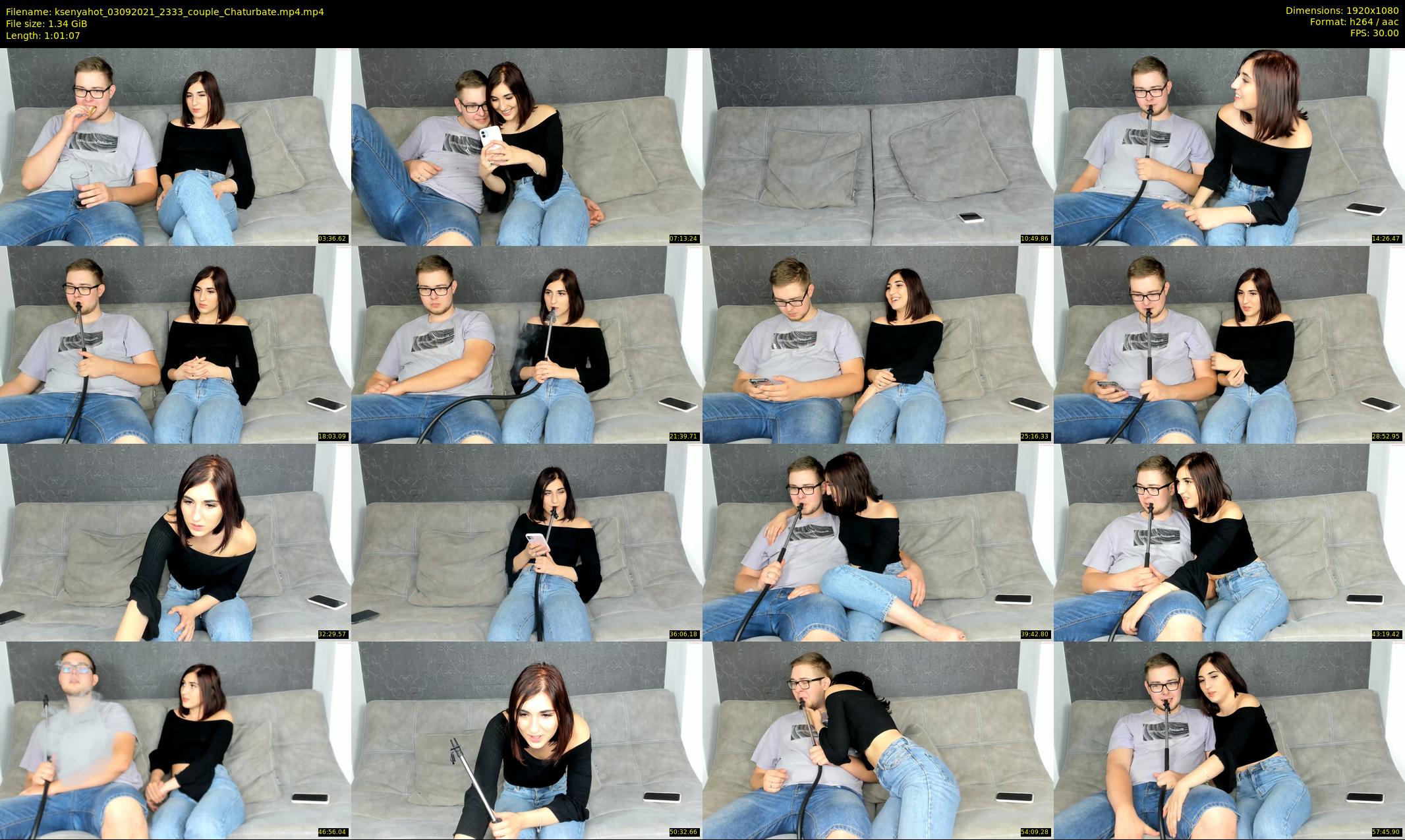 ksenyahot — 62 minute Chaturbate couple cam show recording, 1080p, Sep 3, 2021