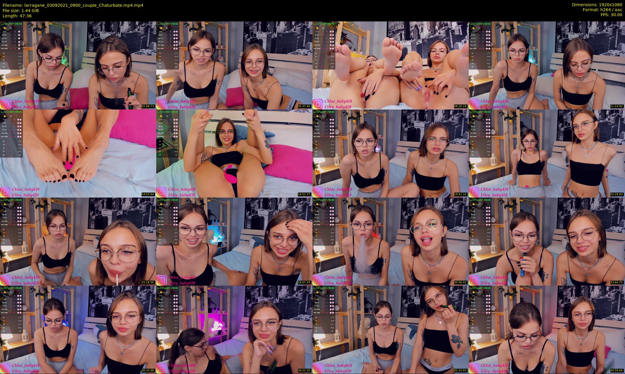 larragane — 48 minute Chaturbate couple cam show recording, 1080p, Sep 3, 2021
