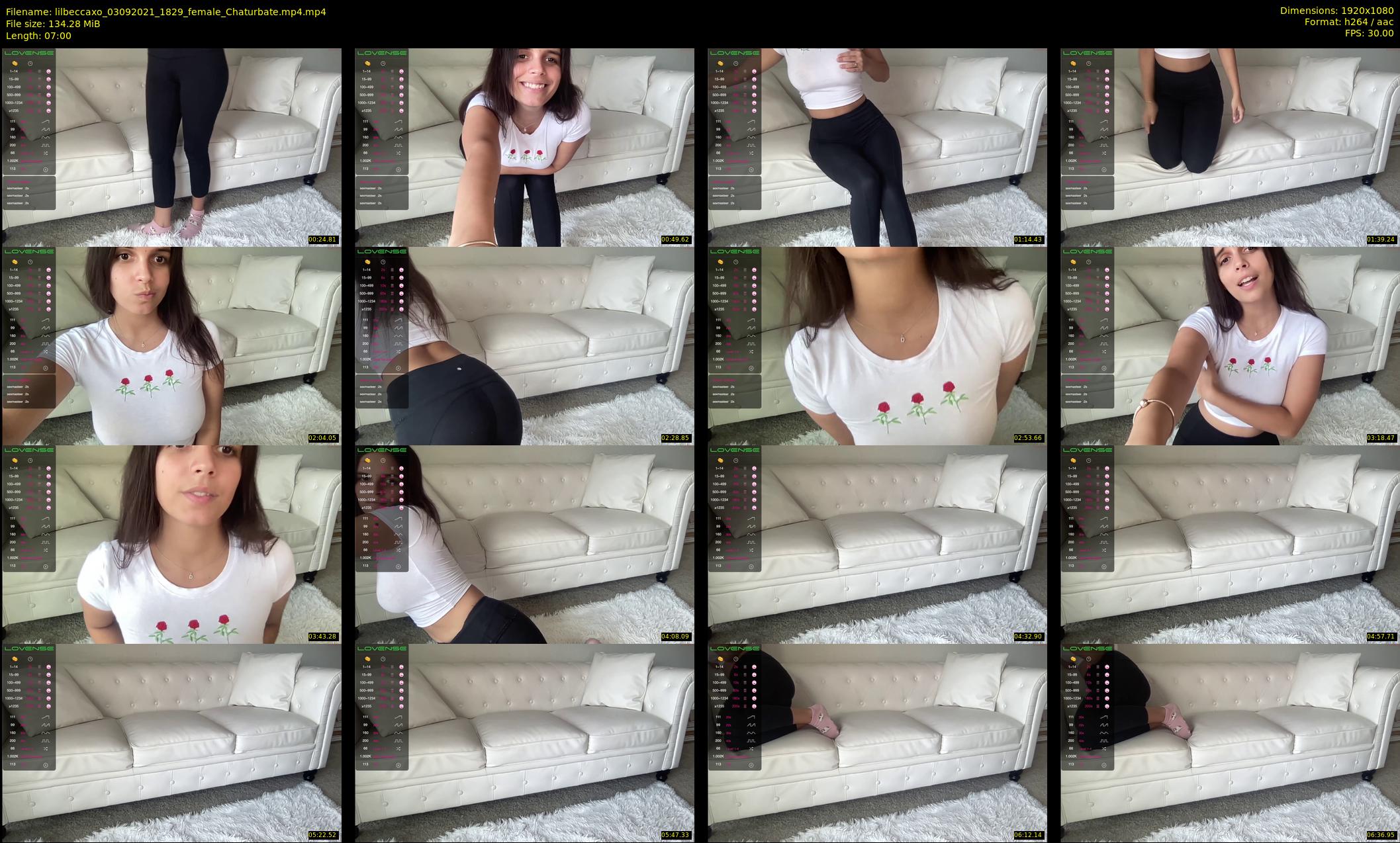 lilbeccaxo — 7 minute Chaturbate female cam show recording, 1080p, Sep 3, 2021