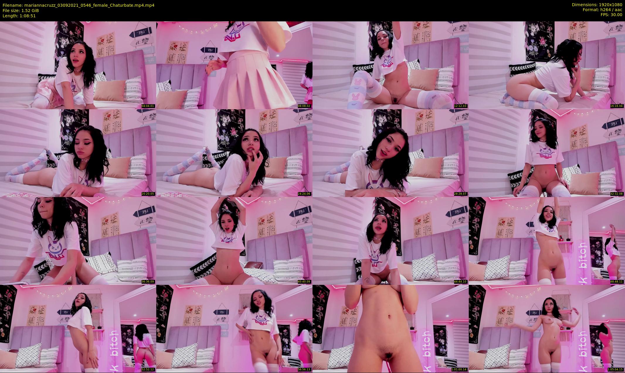 mariannacruzz — 69 minute Chaturbate female cam show recording, 1080p, Sep 3, 2021