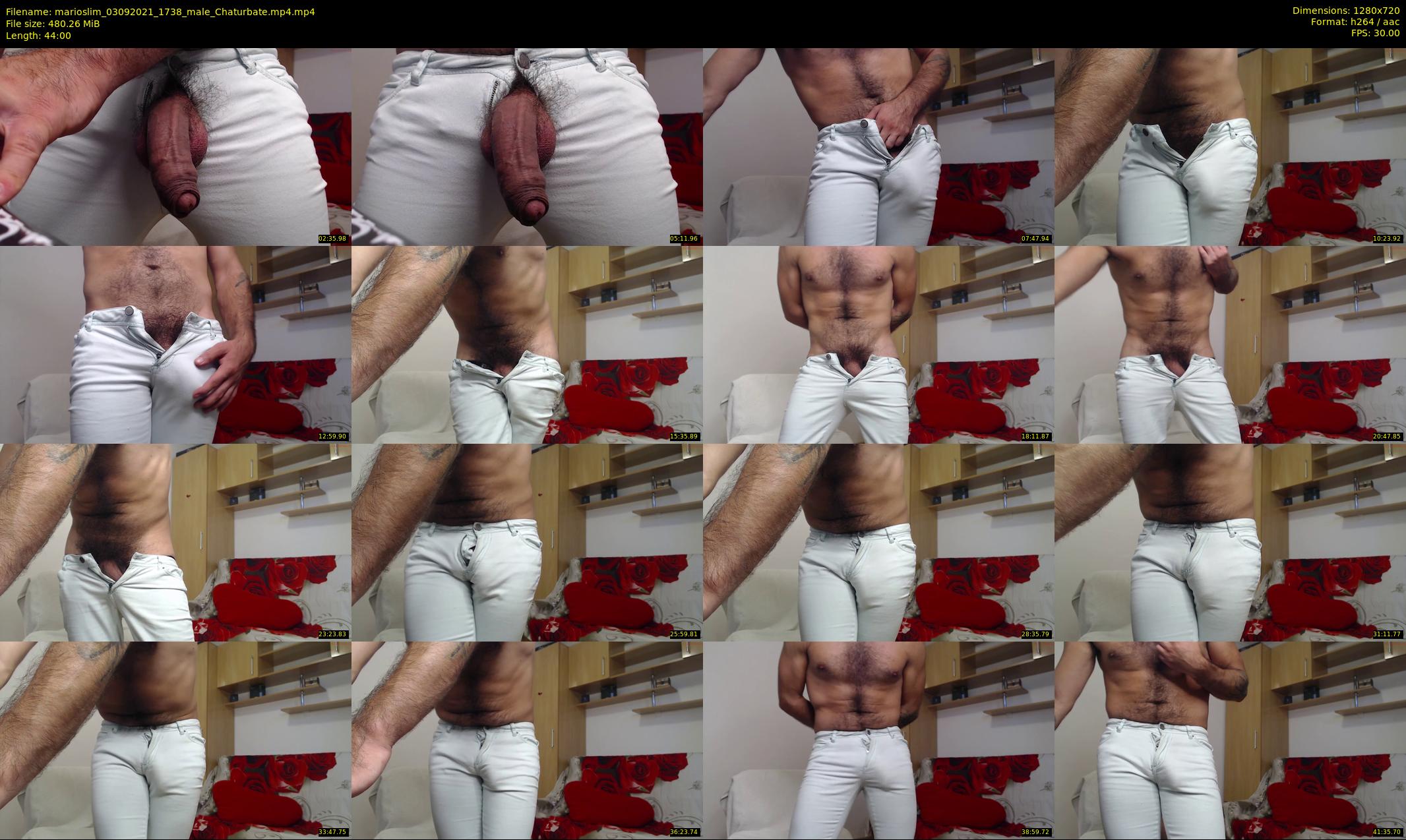 marioslim — 44 minute Chaturbate male cam show recording, 720p, Sep 3, 2021