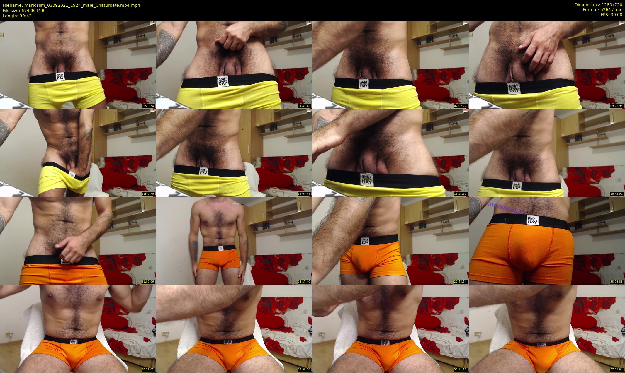 marioslim — 40 minute Chaturbate male cam show recording, 720p, Sep 3, 2021