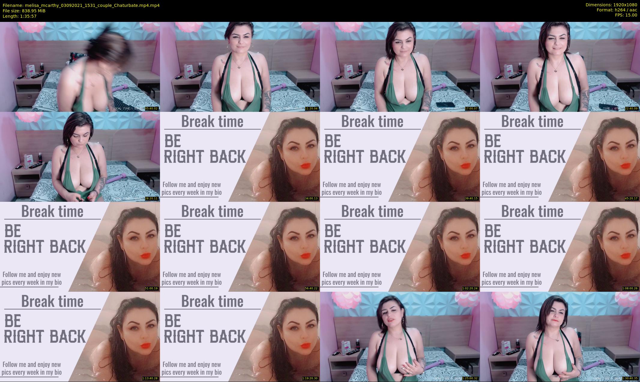 melisa_mcarthy — 96 minute Chaturbate couple cam show recording, 1080p, Sep 3, 2021