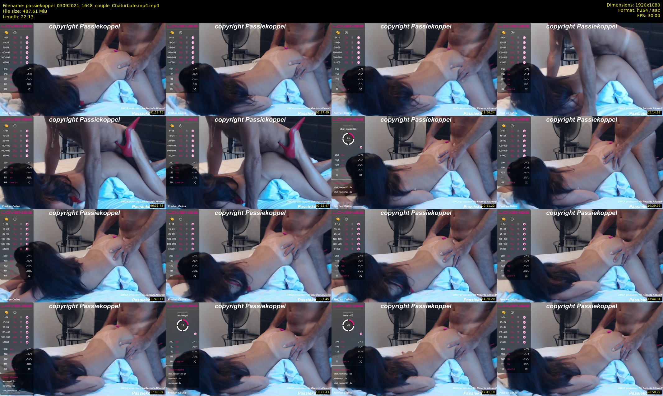 passiekoppel — 23 minute Chaturbate couple cam show recording, 1080p, Sep 3, 2021