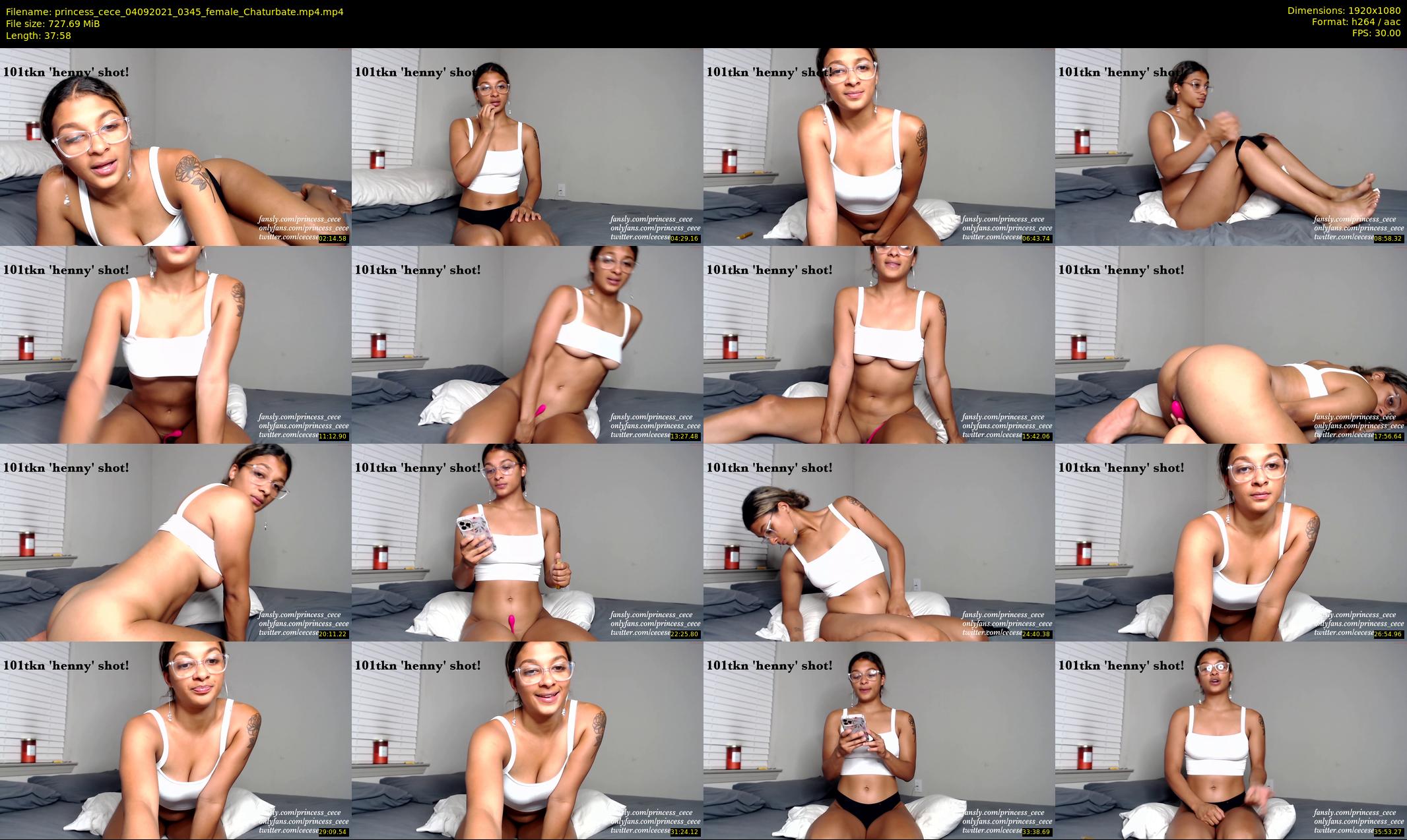 princess_cece — 38 minute Chaturbate female cam show recording, 1080p, Sep 4, 2021