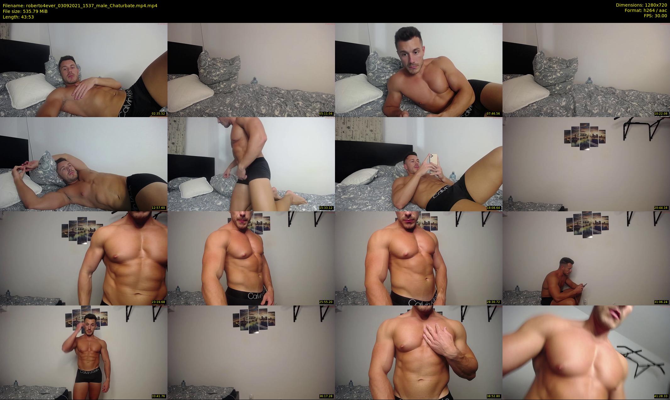 roberto4ever — 44 minute Chaturbate male cam show recording, 720p, Sep 3, 2021