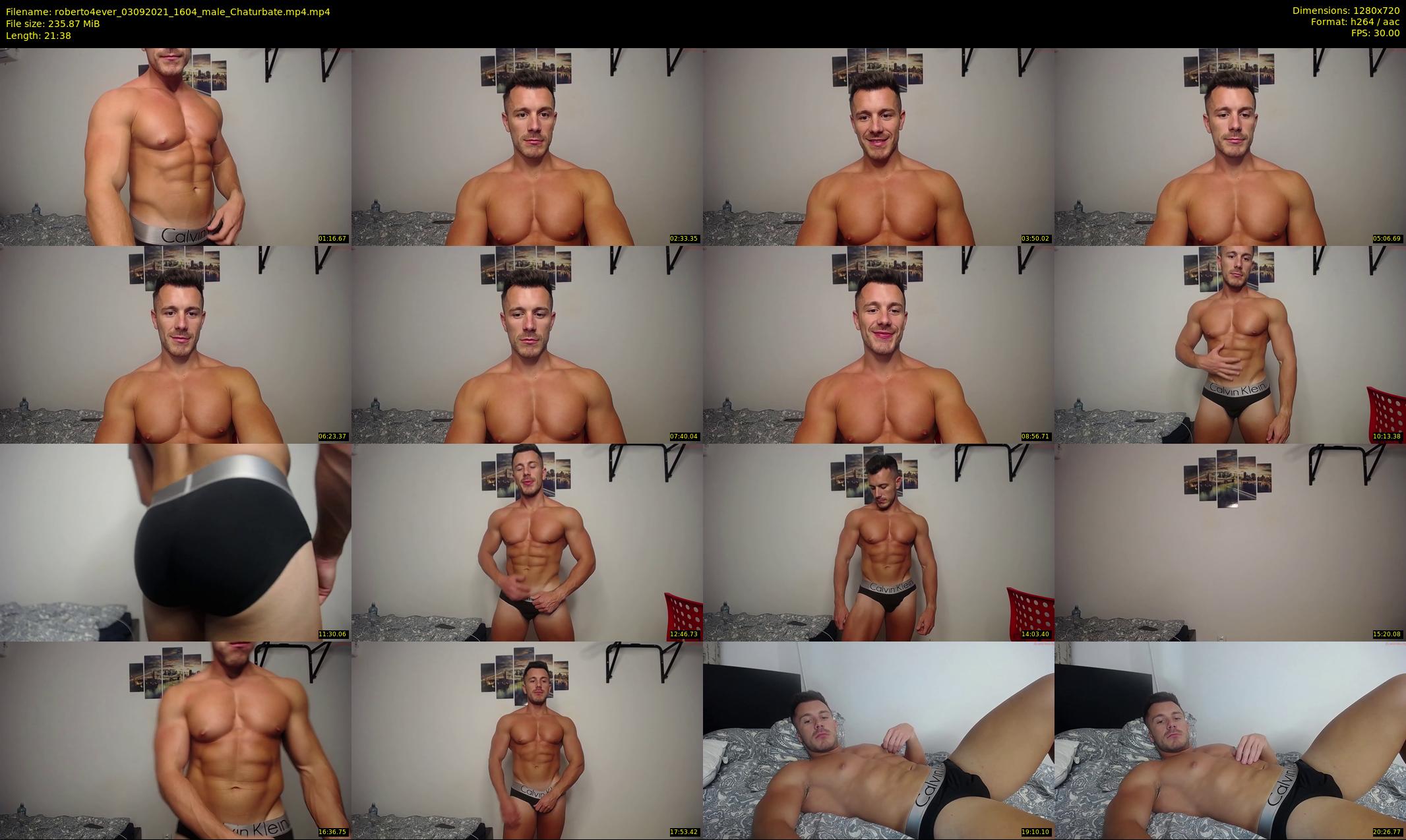 roberto4ever — 22 minute Chaturbate male cam show recording, 720p, Sep 3, 2021