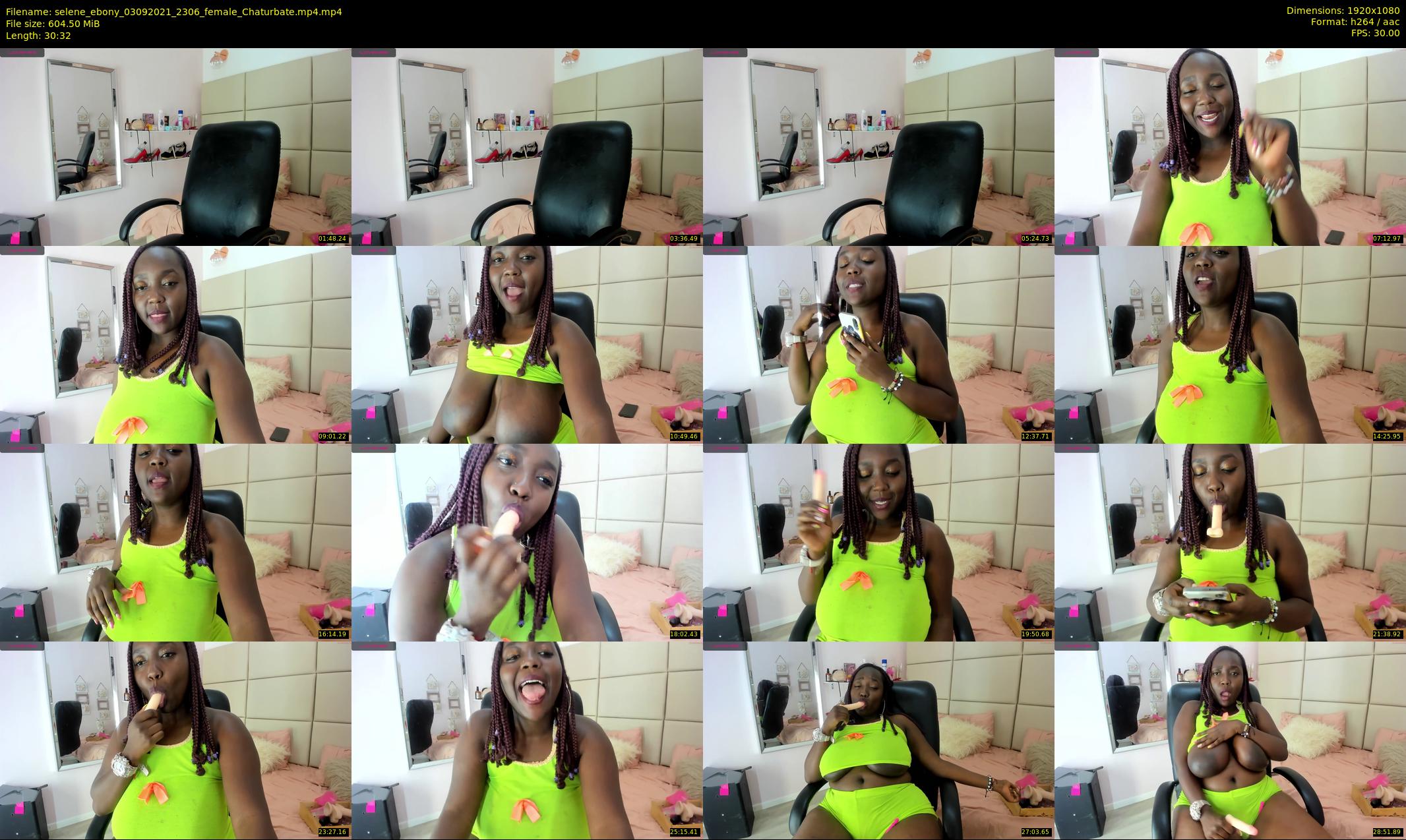 selene_ebony — 31 minute Chaturbate female cam show recording, 1080p, Sep 3, 2021