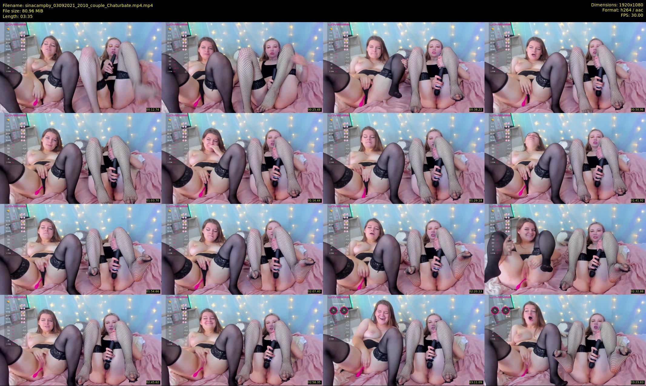 sinacampby — 4 minute Chaturbate couple cam show recording, 1080p, Sep 3, 2021