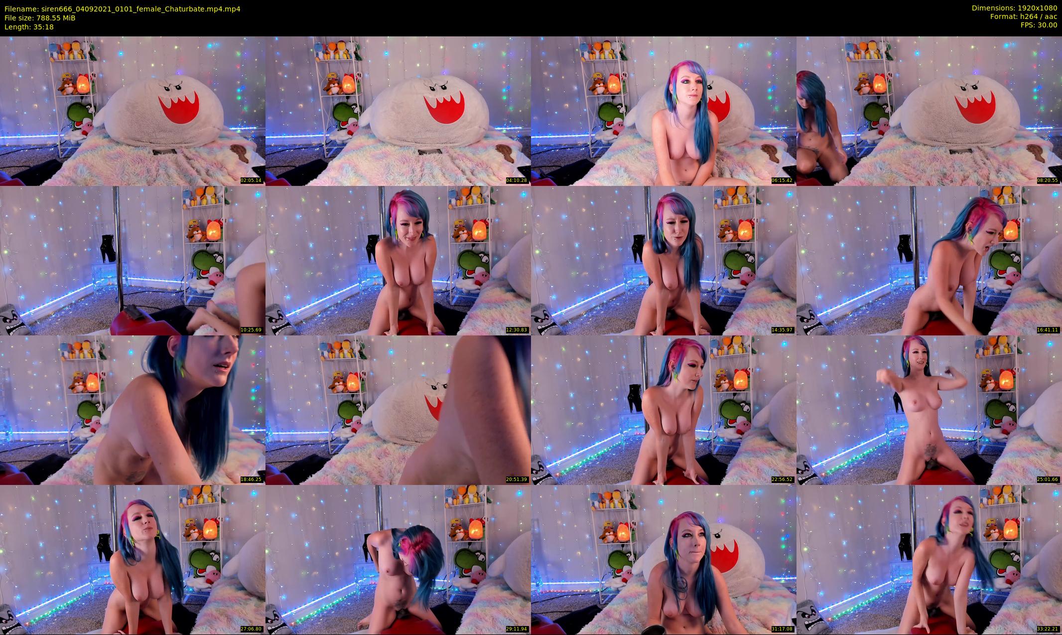 siren666 — 36 minute Chaturbate female cam show recording, 1080p, Sep 4, 2021