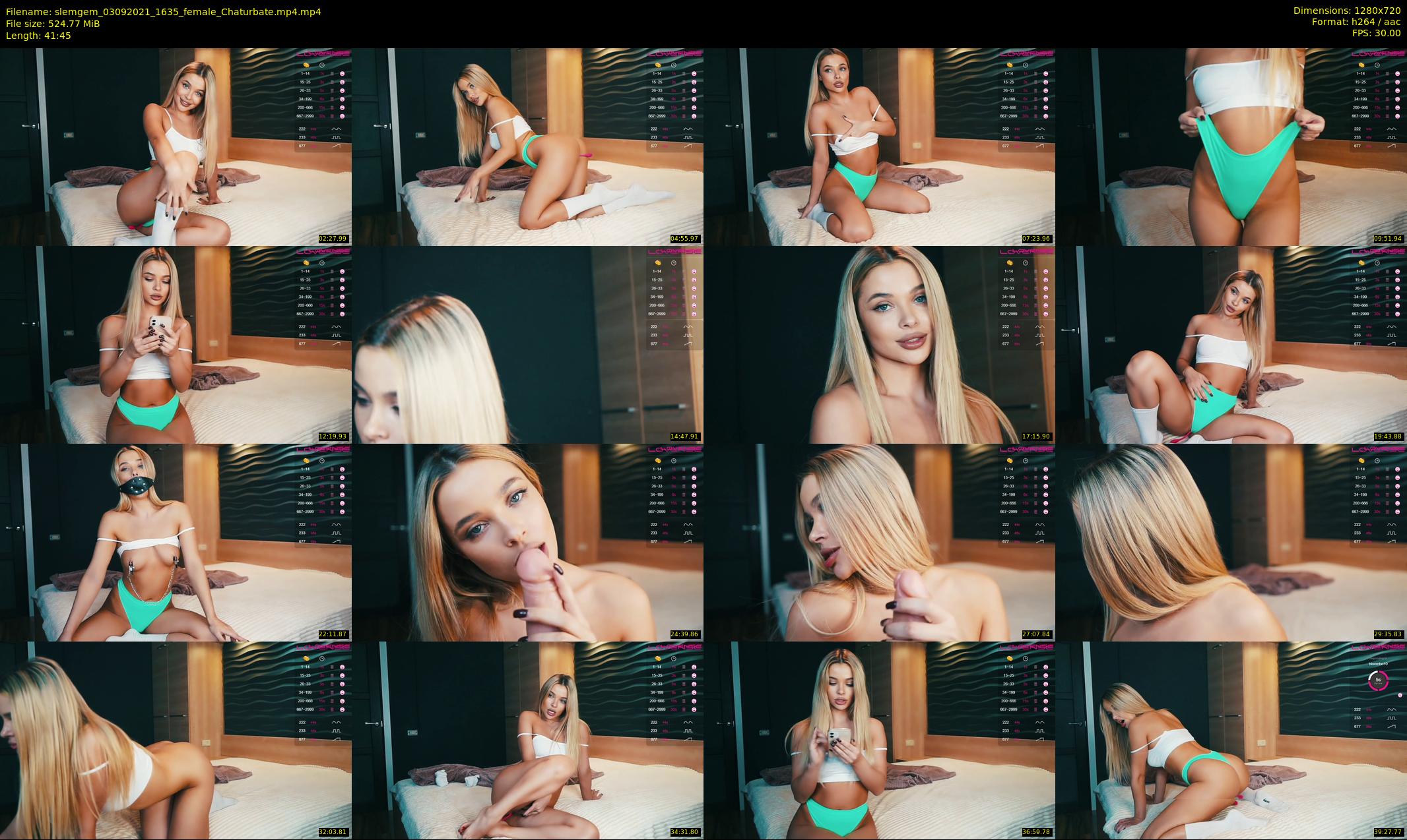 slemgem — 42 minute Chaturbate couple cam show recording, 720p, Sep 3, 2021