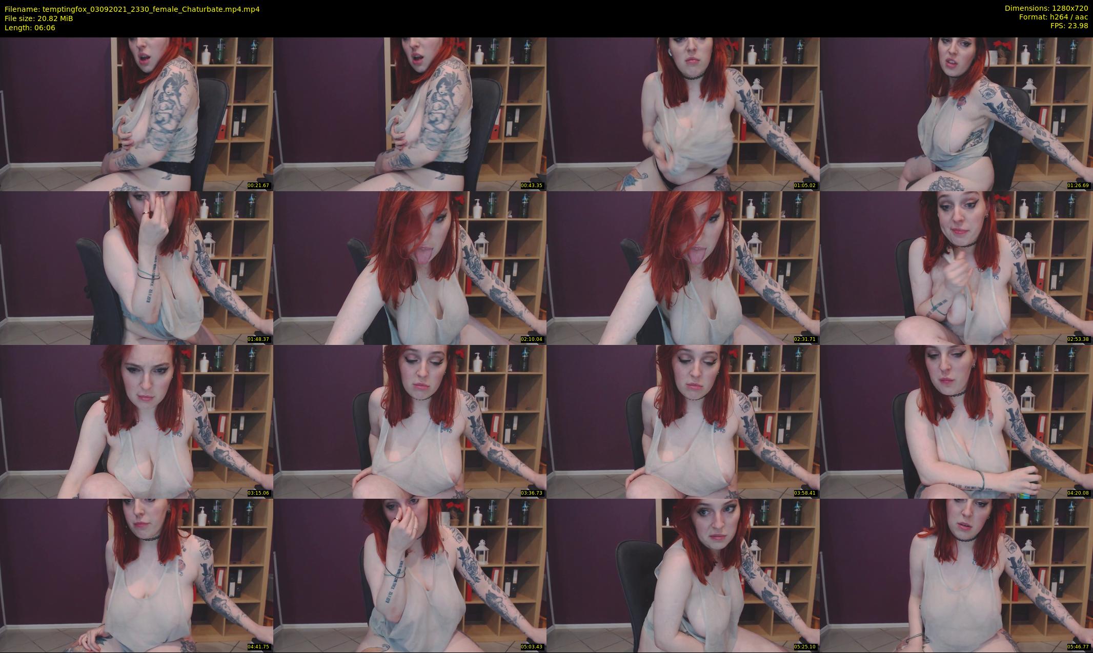 temptingfox — 7 minute Chaturbate female cam show recording, 720p, Sep 3, 2021